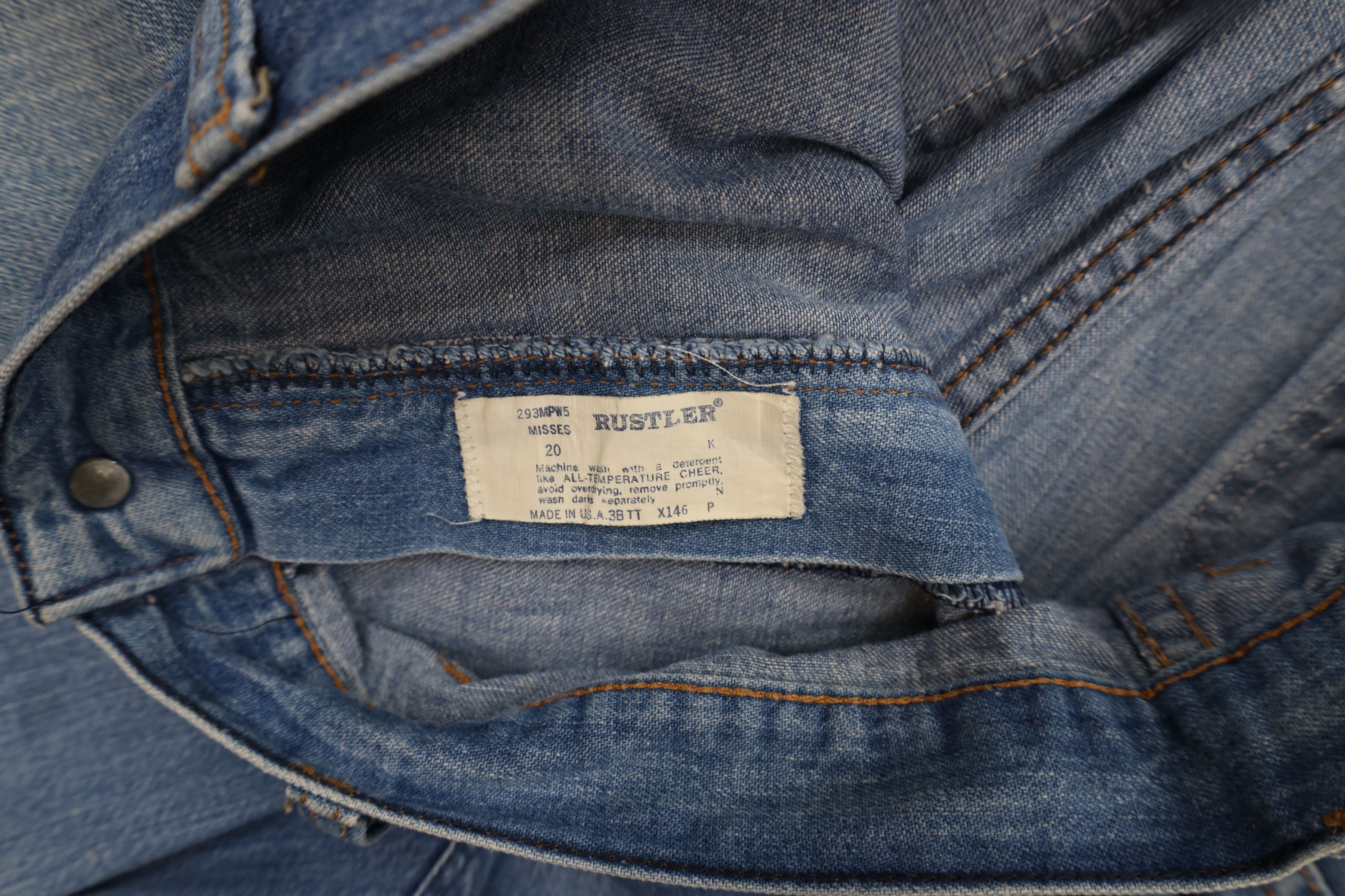 Vintage Vintage 70s Streetwear Relaxed Wide Leg Denim Jeans USA Size 42" / US 20 - 9 Thumbnail