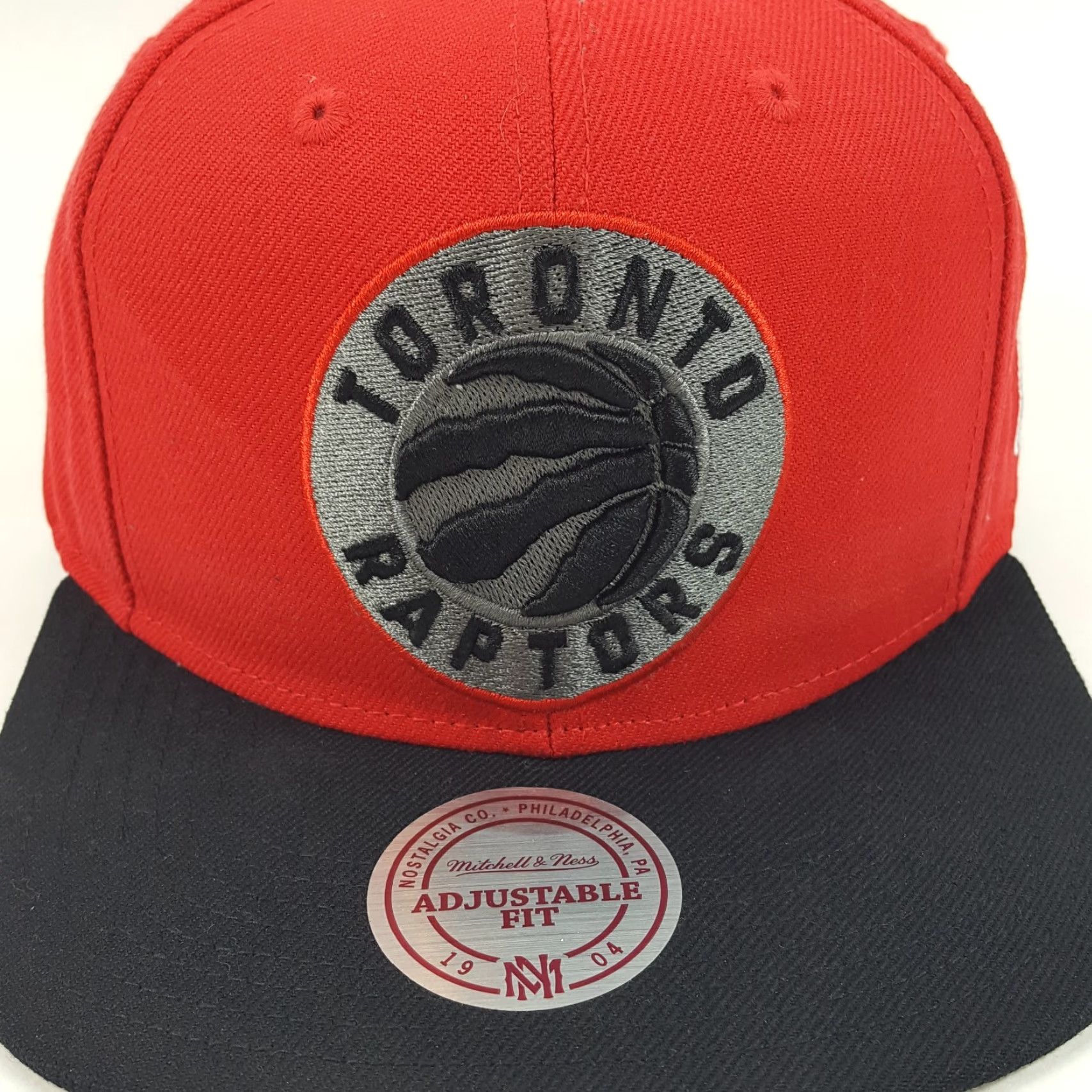 Mitchell & Ness VINTAGE Mitchell & Ness Toronto Raptors Snapback Cap Hat - Red - Adjustable - 90s - Mens Size ONE SIZE - 3 Thumbnail