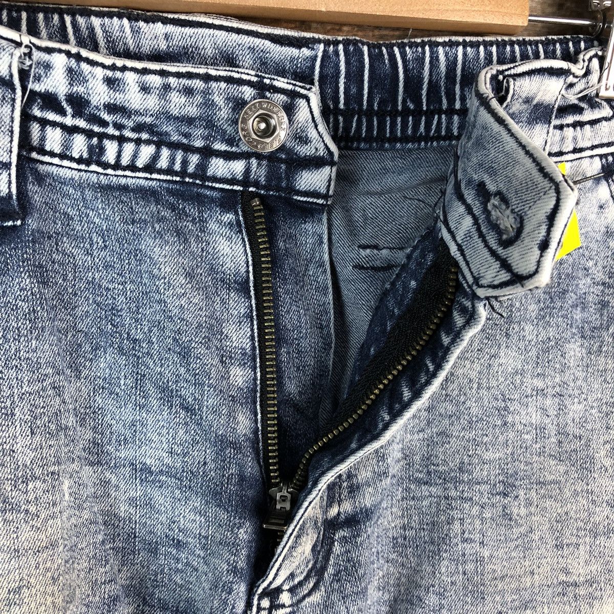 Japanese Brand Field Core Blue Denim utility tactical jogger Pants #A2173 Size US 32 / EU 48 - 16 Thumbnail