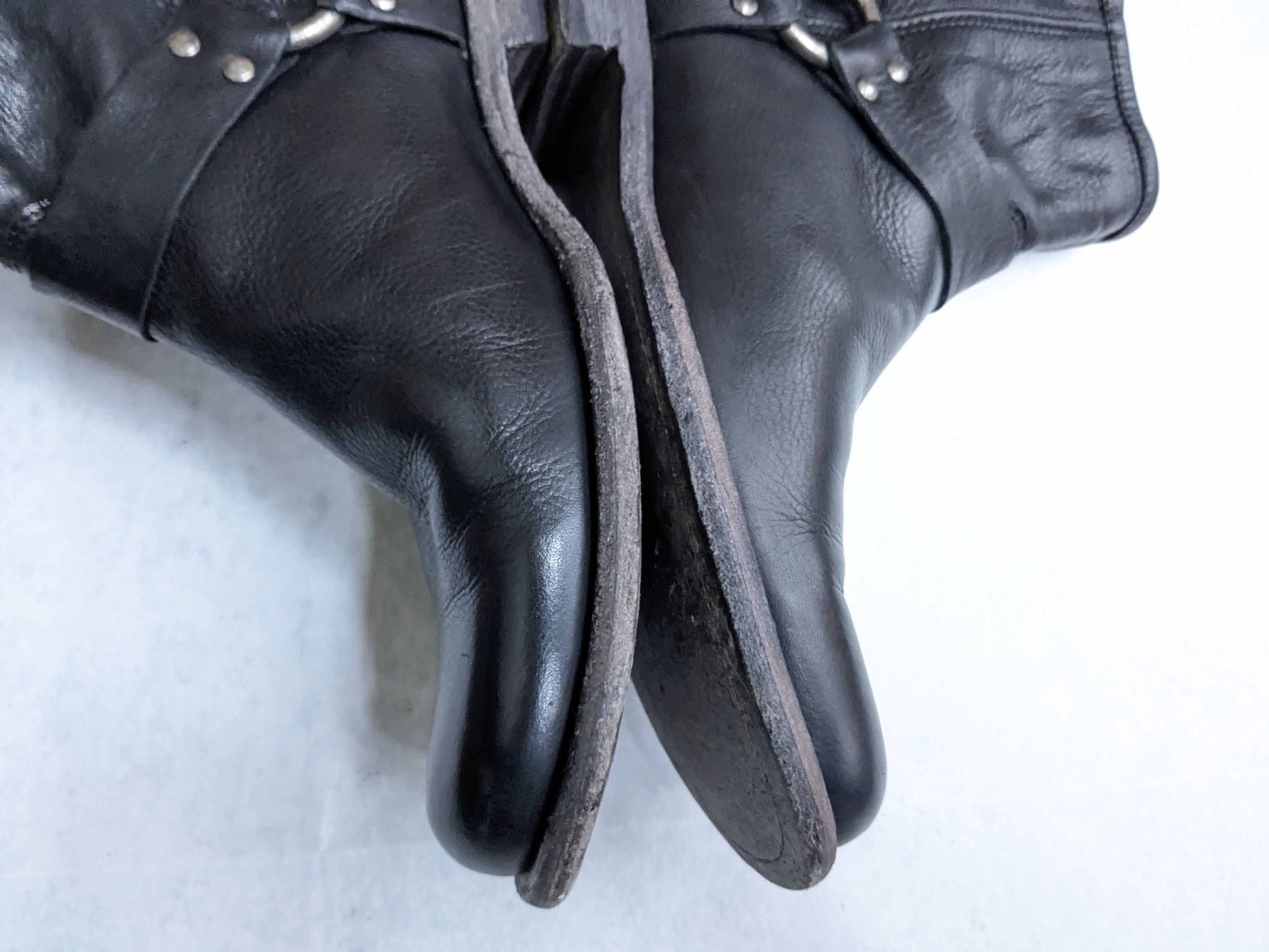 Frye Frye Harness Boots Black Leather 8.5 D Leather Buckle Size US 8.5 / EU 41-42 - 9 Thumbnail