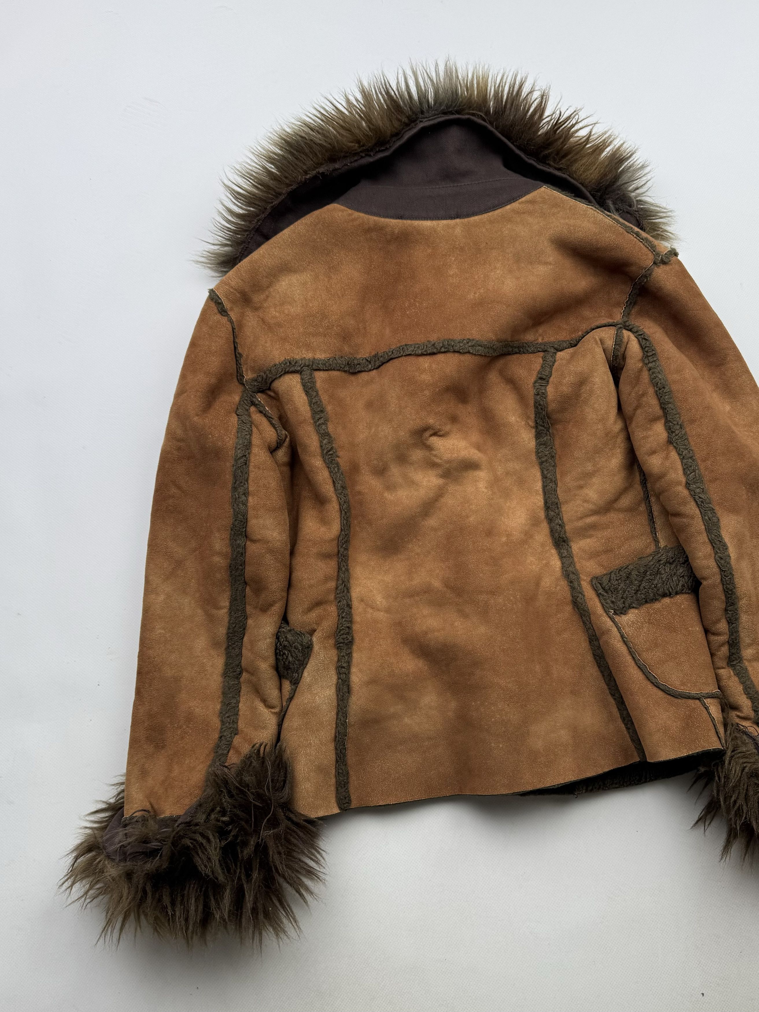 Vintage Vintage Faux Sheepskin Coat With Faux Fur Details B49(V266E2 Size M / US 6-8 / IT 42-44 - 9 Thumbnail