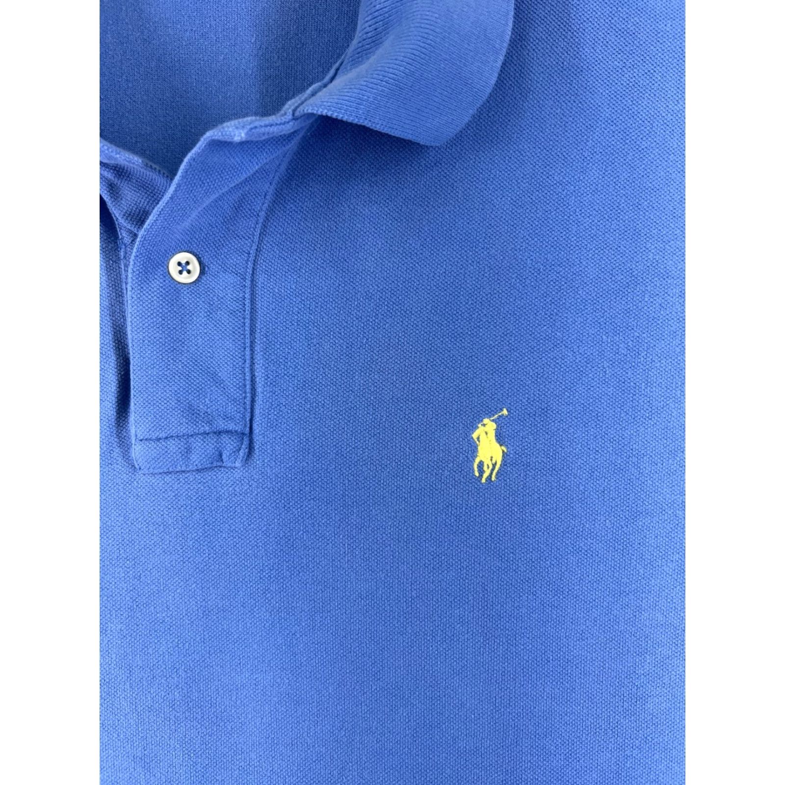 Ralph Lauren VINTAGE Ralph Lauren Polo Shirt Mens XL Blue 100% Cotton Short Sleeve Polo Shirt USA Logo Embroidered Check Size US XL / EU 56 / 4 - 6 Thumbnail