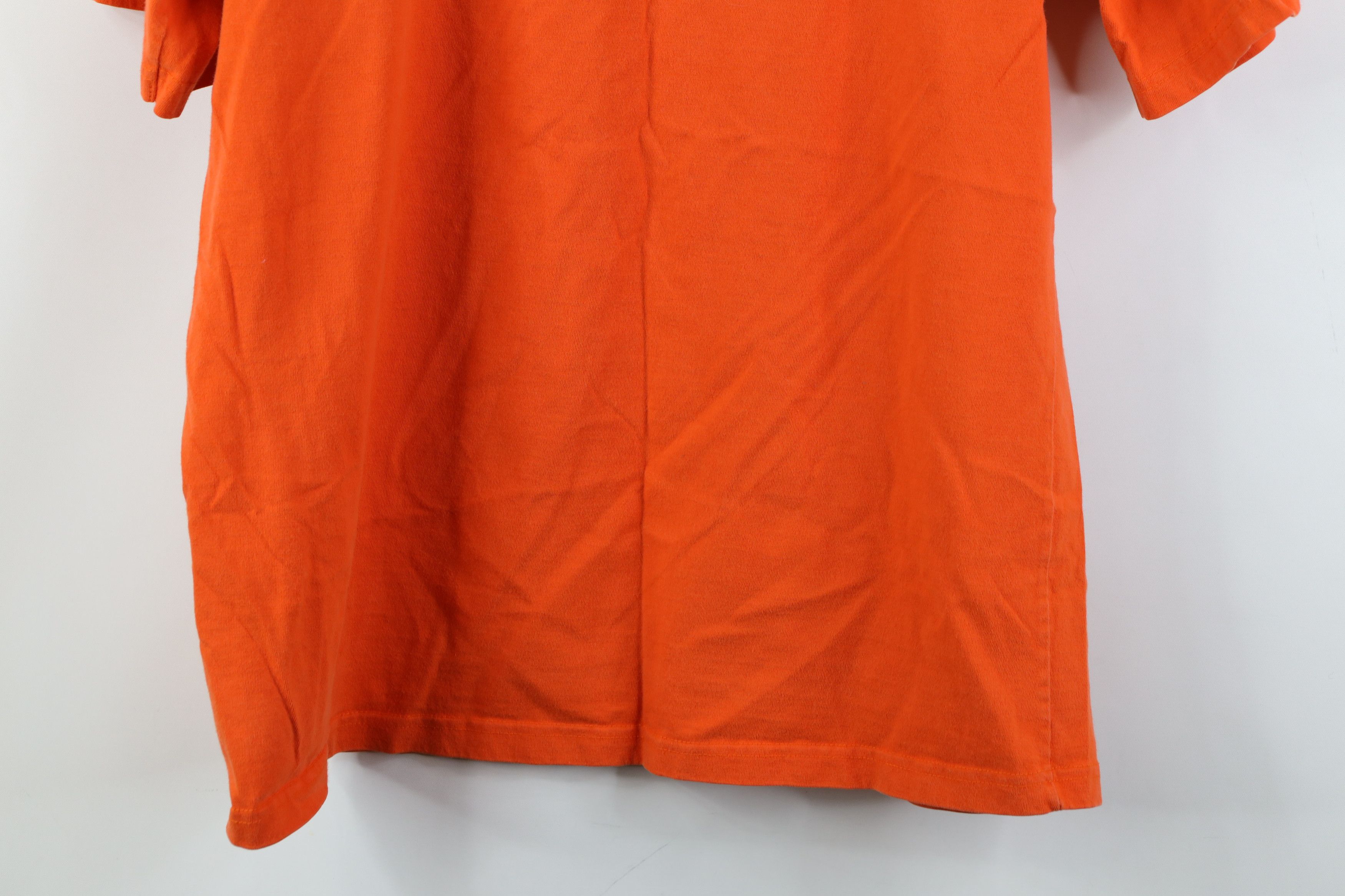 Ralph Lauren Vintage 90s Ralph Lauren Spell P Logo T-Shirt Orange Cotton Size US S / EU 44-46 / 1 - 14 Thumbnail