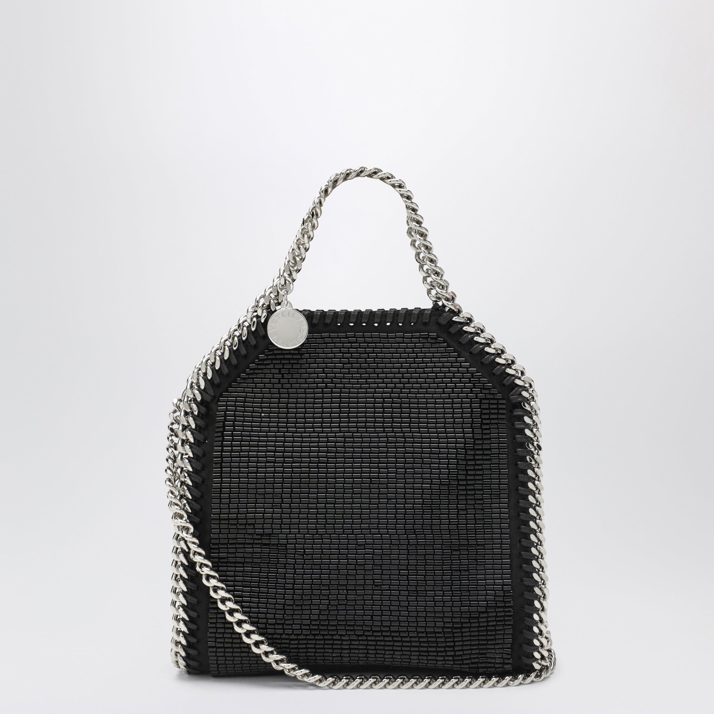 Stella McCartney Stella Mccartney Falabella Mini Tote Bag In Black Crystal Mesh Size ONE SIZE - 1 Thumbnail