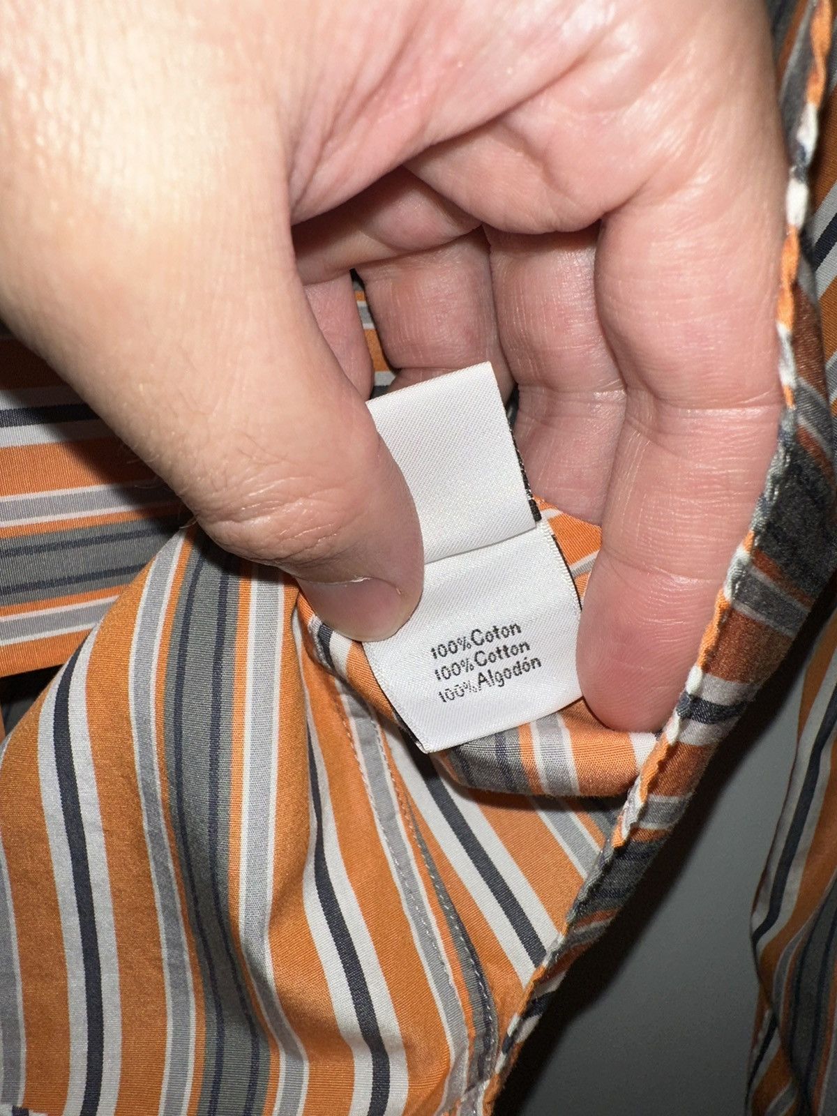 Hermes Men’s HERMES Striped Men's Shirt Cotton Shirt Collar 43/17 Size US L / EU 52-54 / 3 - 4 Thumbnail