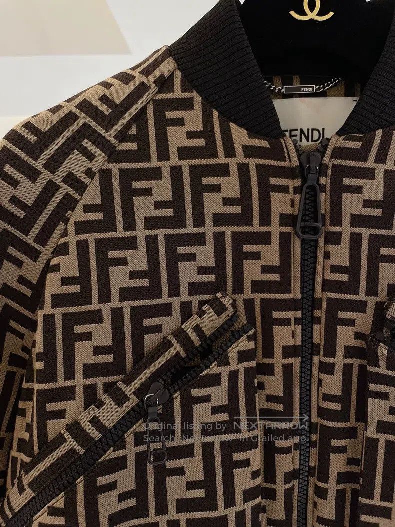 Fendi Fendi FF logo full print, puff sleeve jacket Size XXS / US 00 / IT 34 - 3 Thumbnail