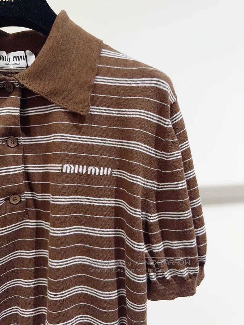 Miu Miu Miu Miu 38 Spring and summer polo shirt Size M / US 6-8 / IT 42-44 - 2 Thumbnail