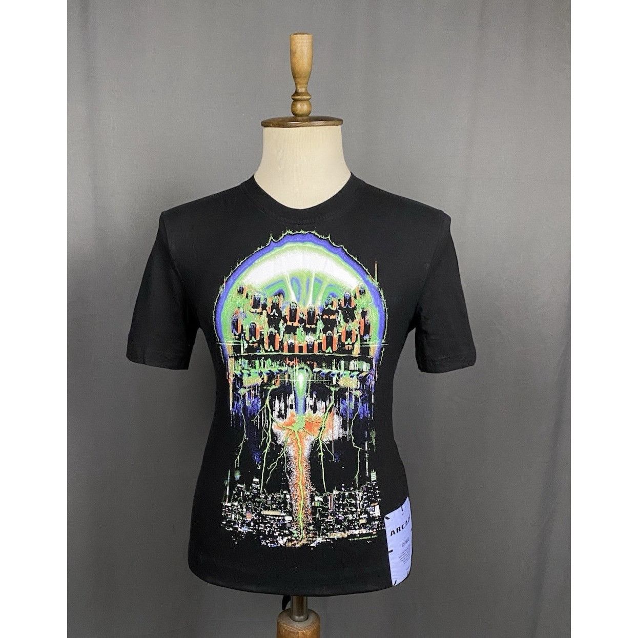 Alexander McQueen Alexander McQueen AR-2 Collection Plasma Men's Black T-Shirt Size US L / EU 52-54 / 3 - 1 Thumbnail