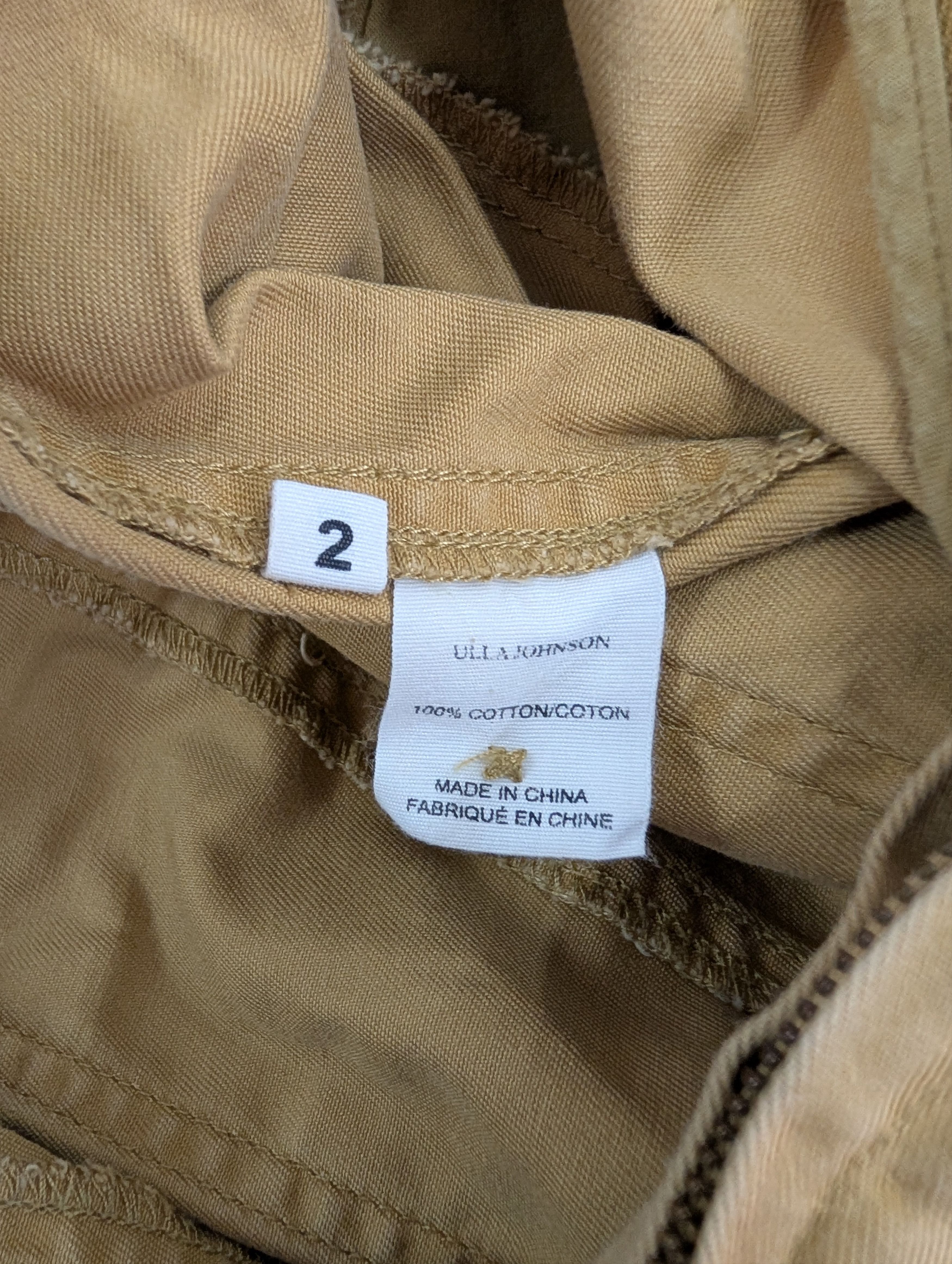 Ulla Johnson Ulla Johnson Khaki 2-Toned Patched Jumpsuit Size XS / US 0-2 / IT 36-38 - 8 Thumbnail