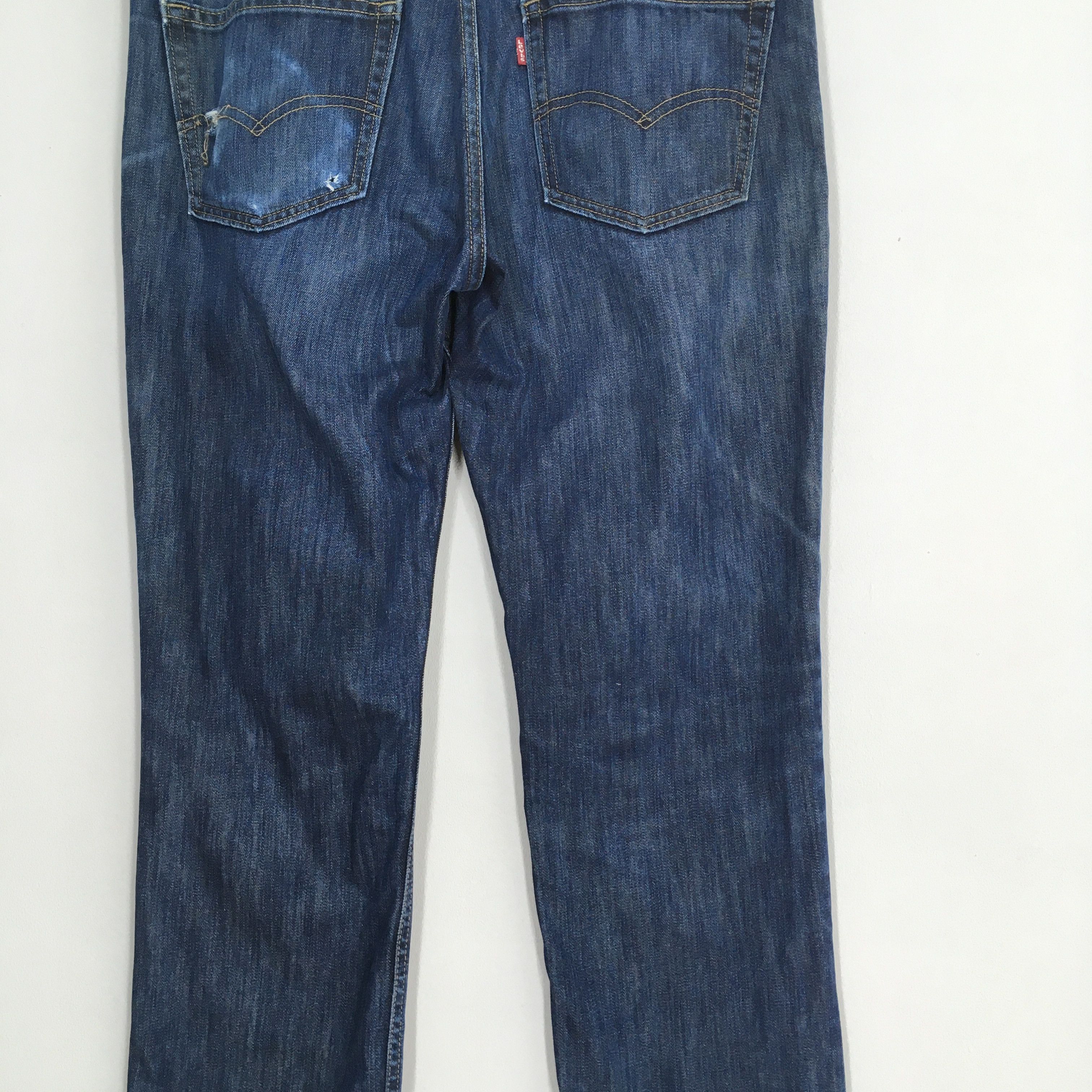 Size 38x30 Vintage Levis 511 Indigo Blue Jeans
