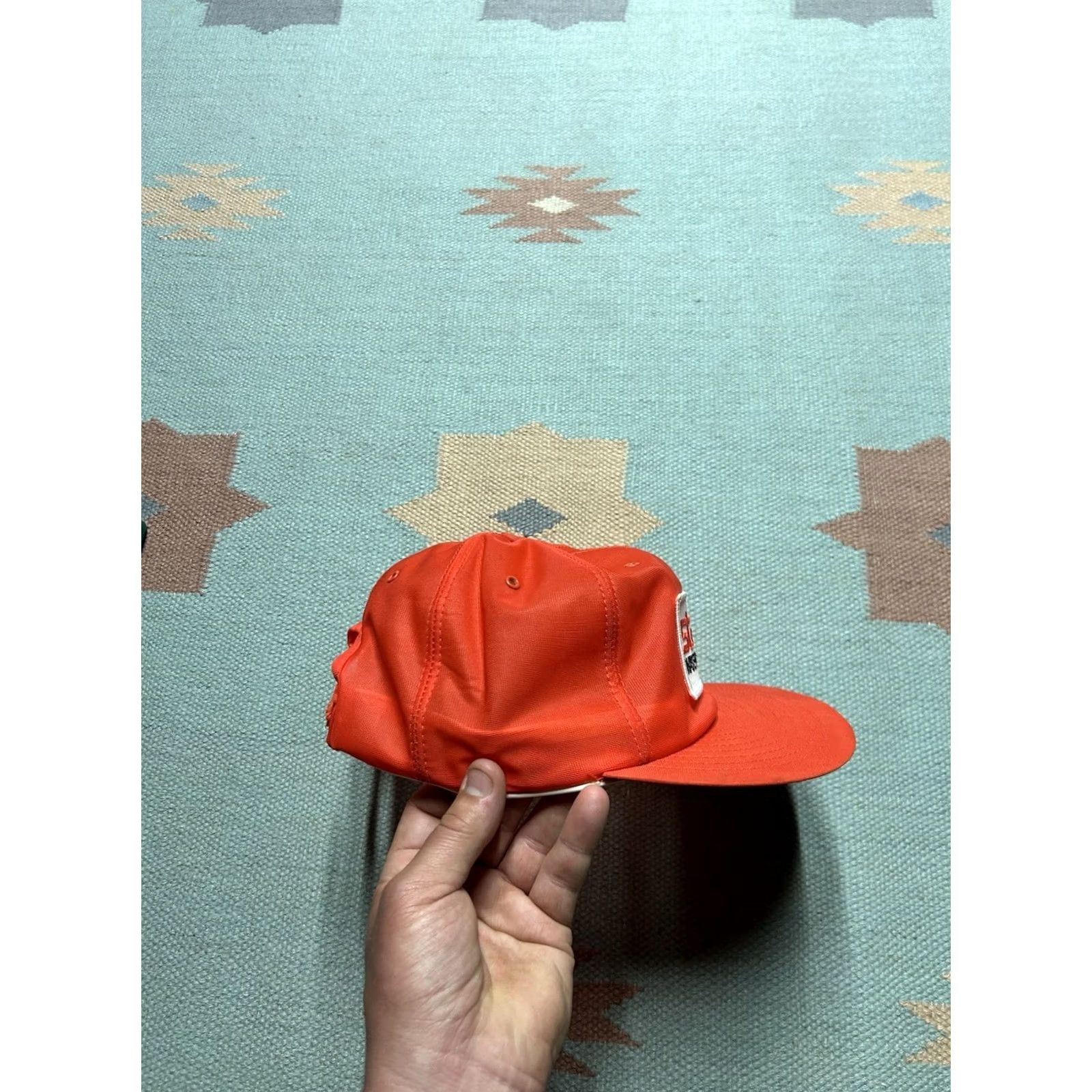 Vintage VINTAGE State Water Heaters patch Louisville Trucker Hat Snap-Back Hat 80s 70s Orange Adjustable Men Mens Size ONE SIZE - 8 Thumbnail