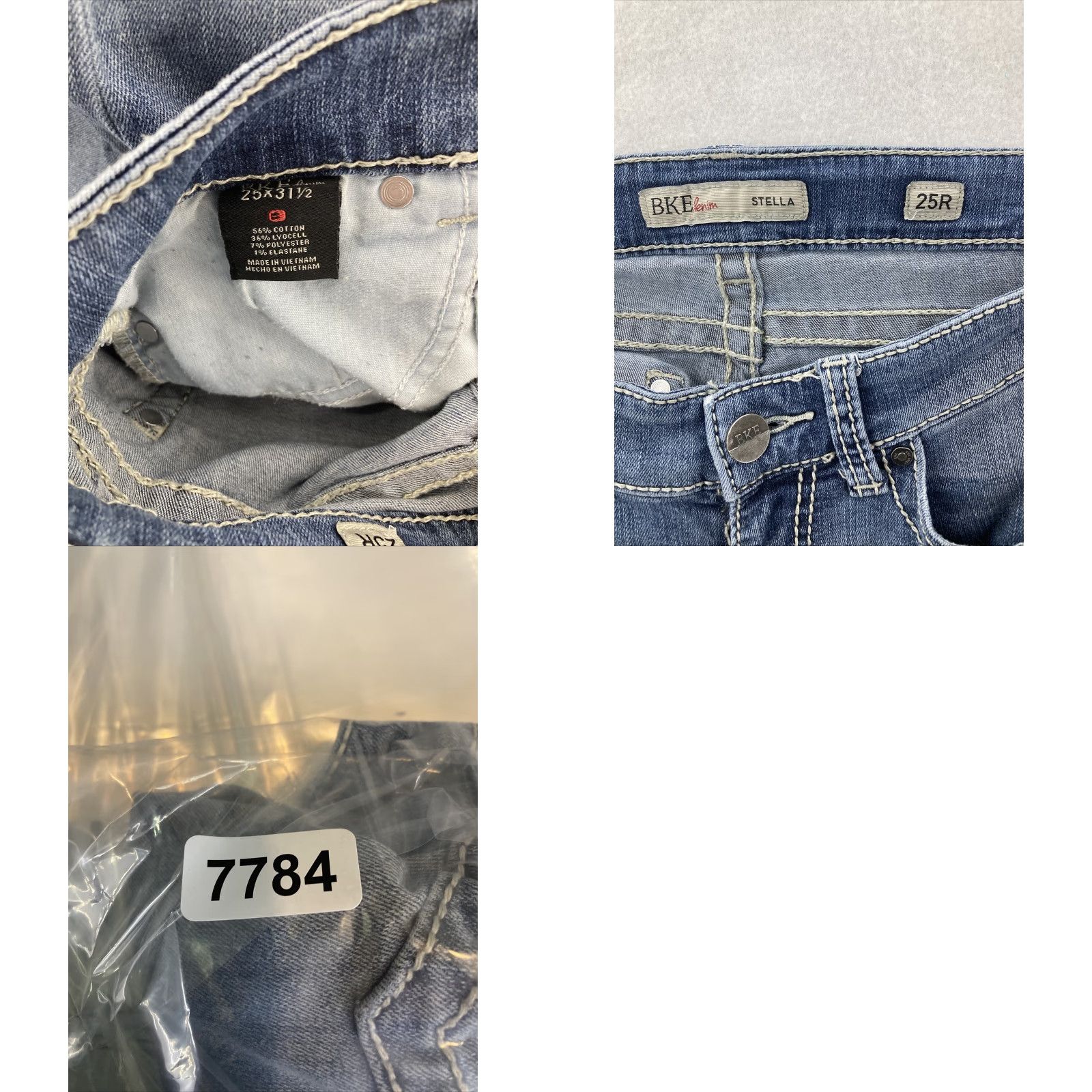 BKE BKE Stella Jeans Womens 25R Blue Denim Size 42" / US 20 - 8 Thumbnail