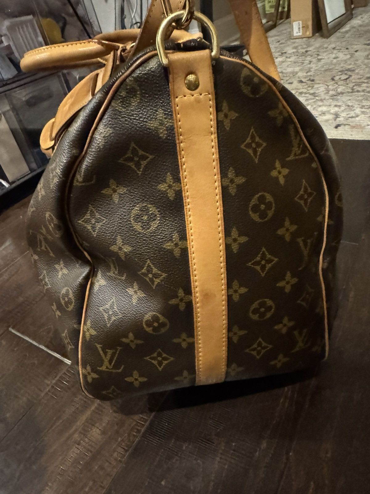 Louis Vuitton Louis Vuitton Keepall 50 Bandouliere Duffle Brown Size ONE SIZE - 10 Thumbnail
