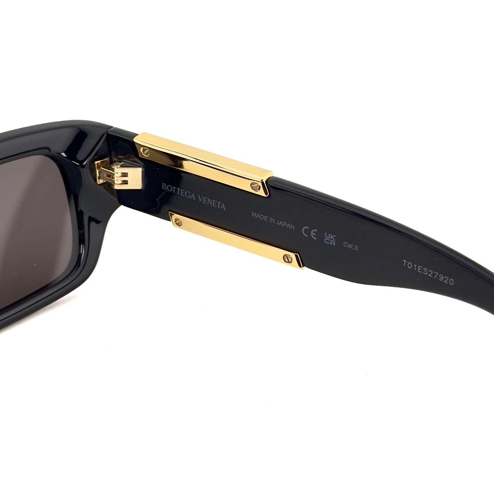 Bottega Veneta BOTTEGA VENETA 1406 BV1406S DASH Square Black Sunglass 001 Size ONE SIZE - 7 Thumbnail