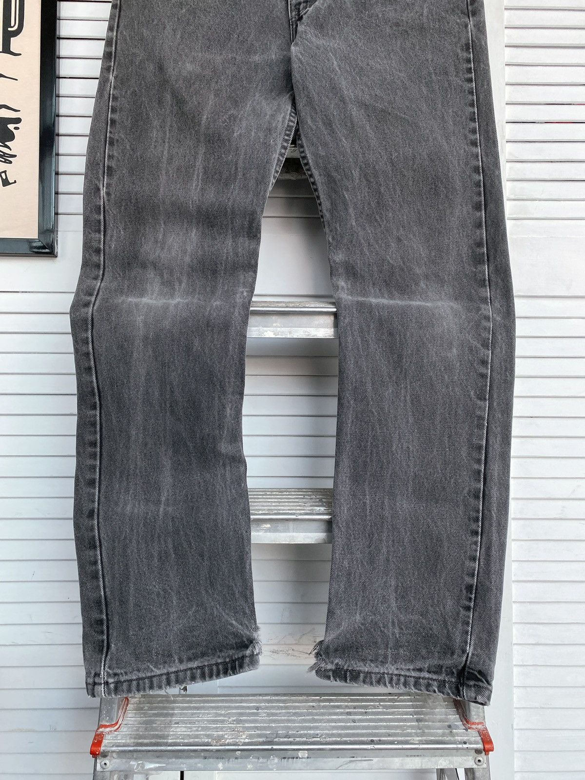 Levi's × Vintage Vintage Levi’s 504 Grey Graphite Wash Denim Jeans Pants USA Size US 30 / EU 46 - 4 Thumbnail