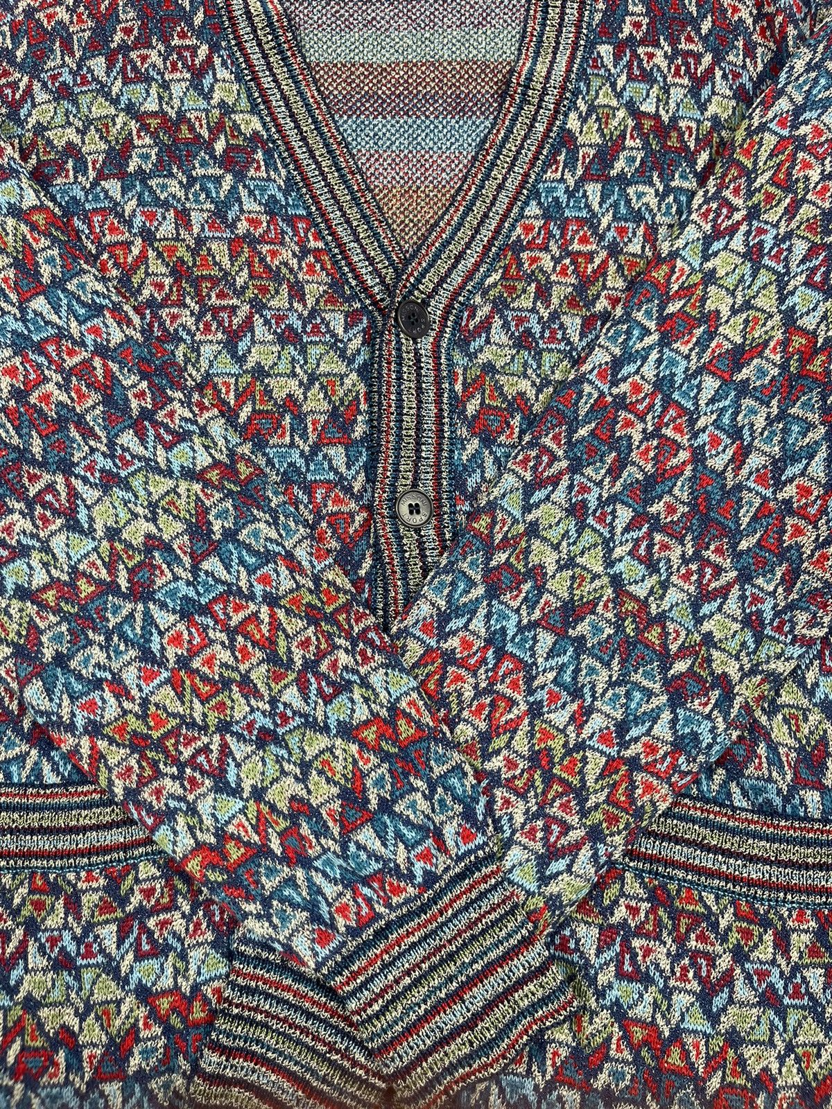 Missoni Missoni Sport Knitted Pattern Cardigan Sweater archive Size US M / EU 48-50 / 2 - 4 Thumbnail