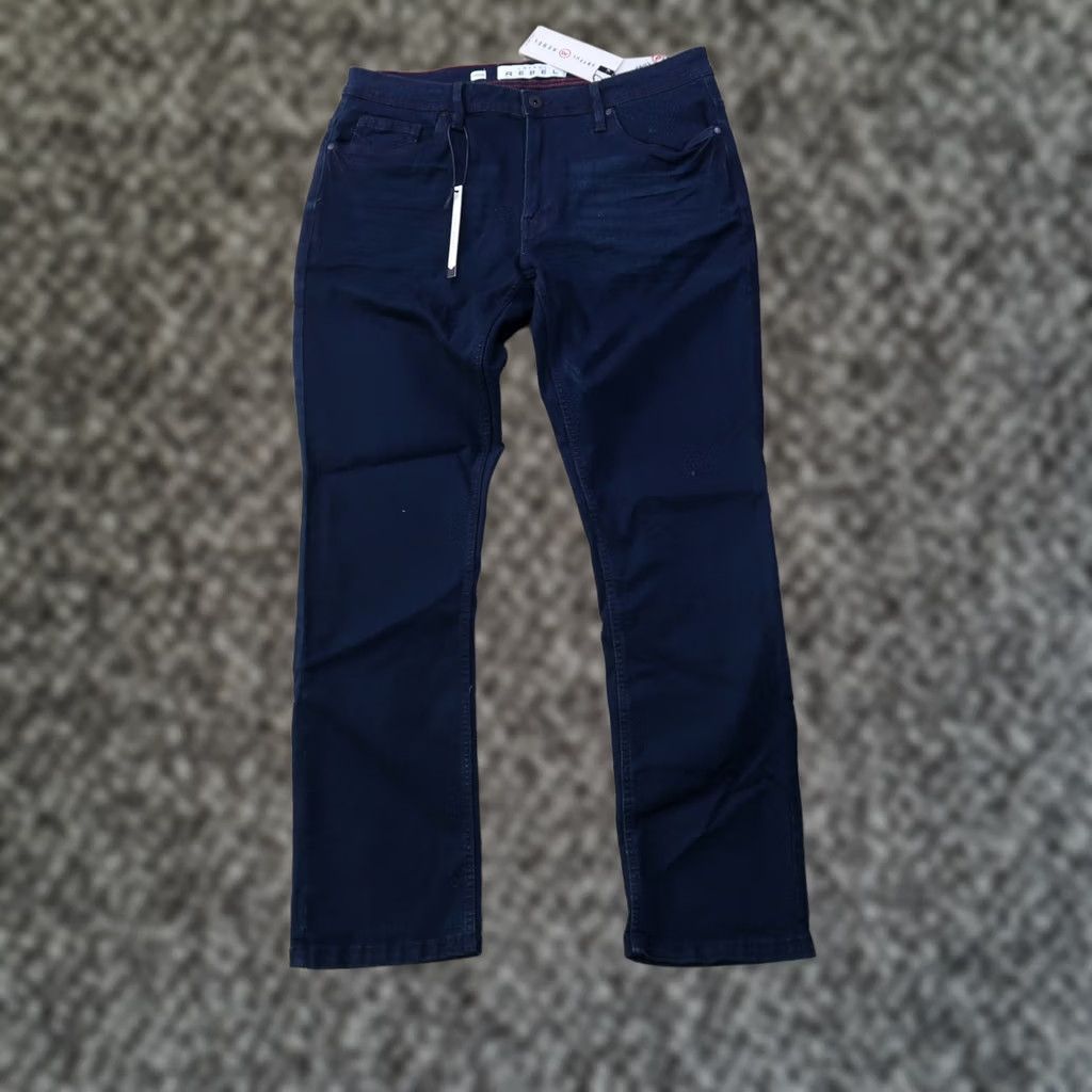 Vintage Artful Rebel Jeans Mens 34x32 Blue JAX Slim Straight Leg Stretch NWT Jeans Size US 34 / EU 50 - 1 Thumbnail