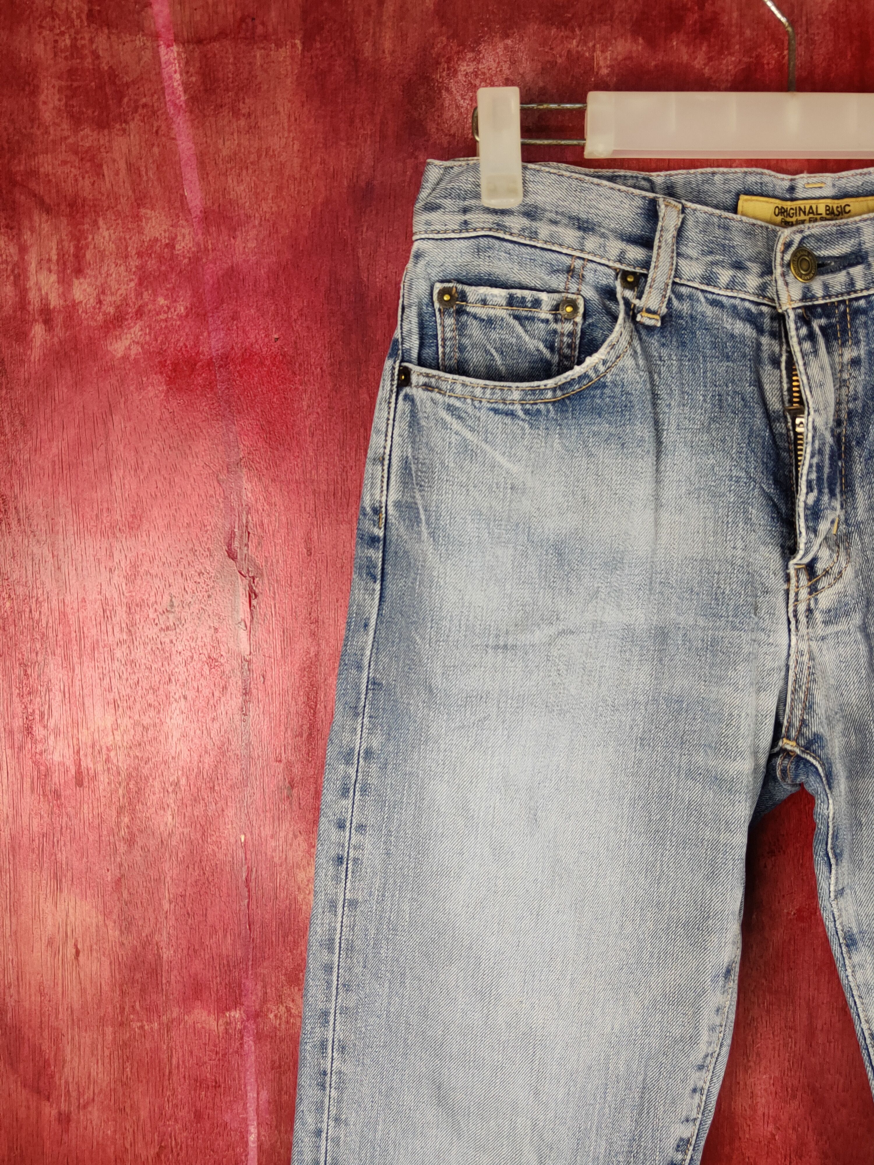 Japanese Brand Uniqlo vintage Blue Distressed jeans Denim pants #S1680 Size US 30 / EU 46 - 3 Thumbnail