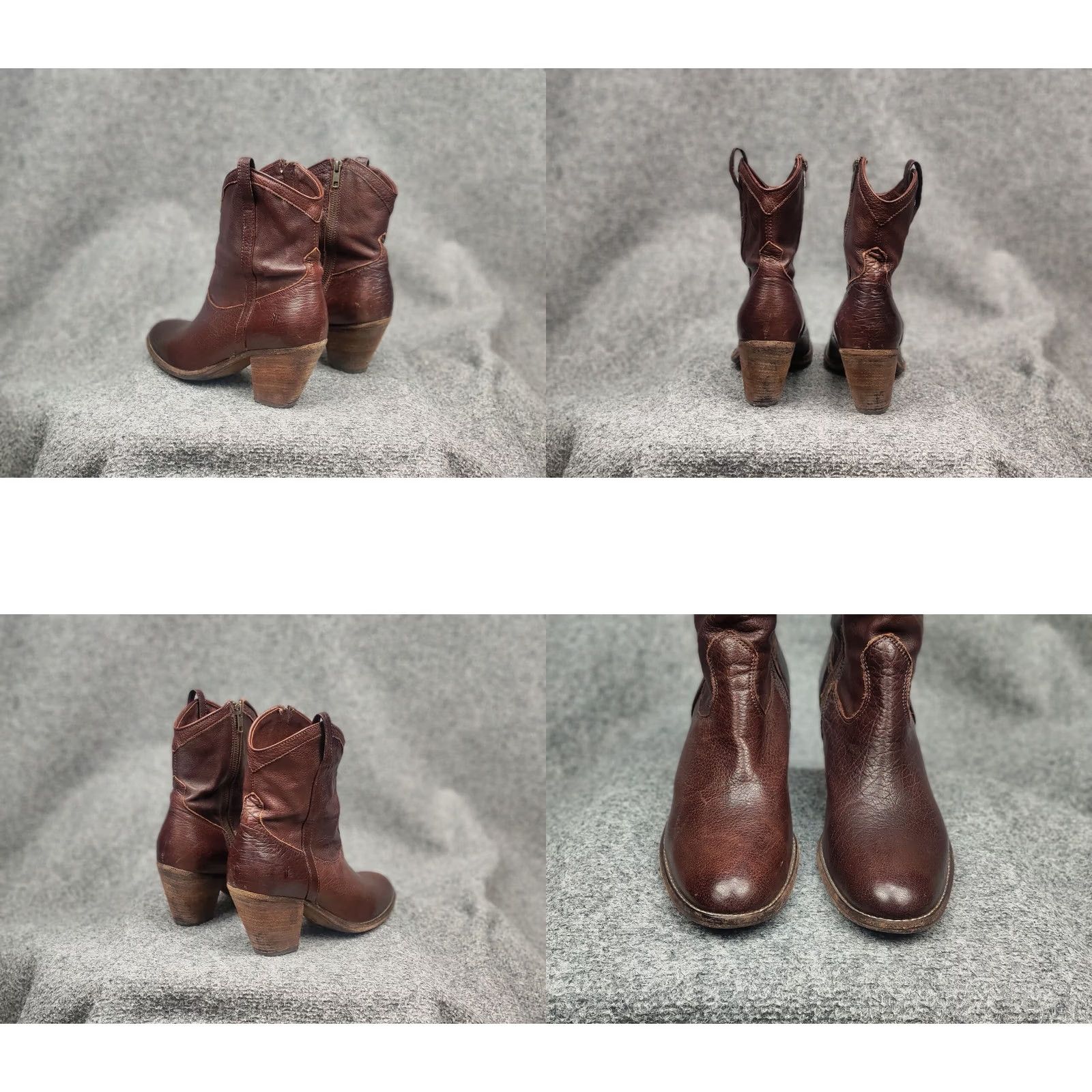 Frye Frye Design Tailor Boot Ankle Leather Brown Zip Boots Boots Size 32" / US 10 / IT 46 - 8 Thumbnail