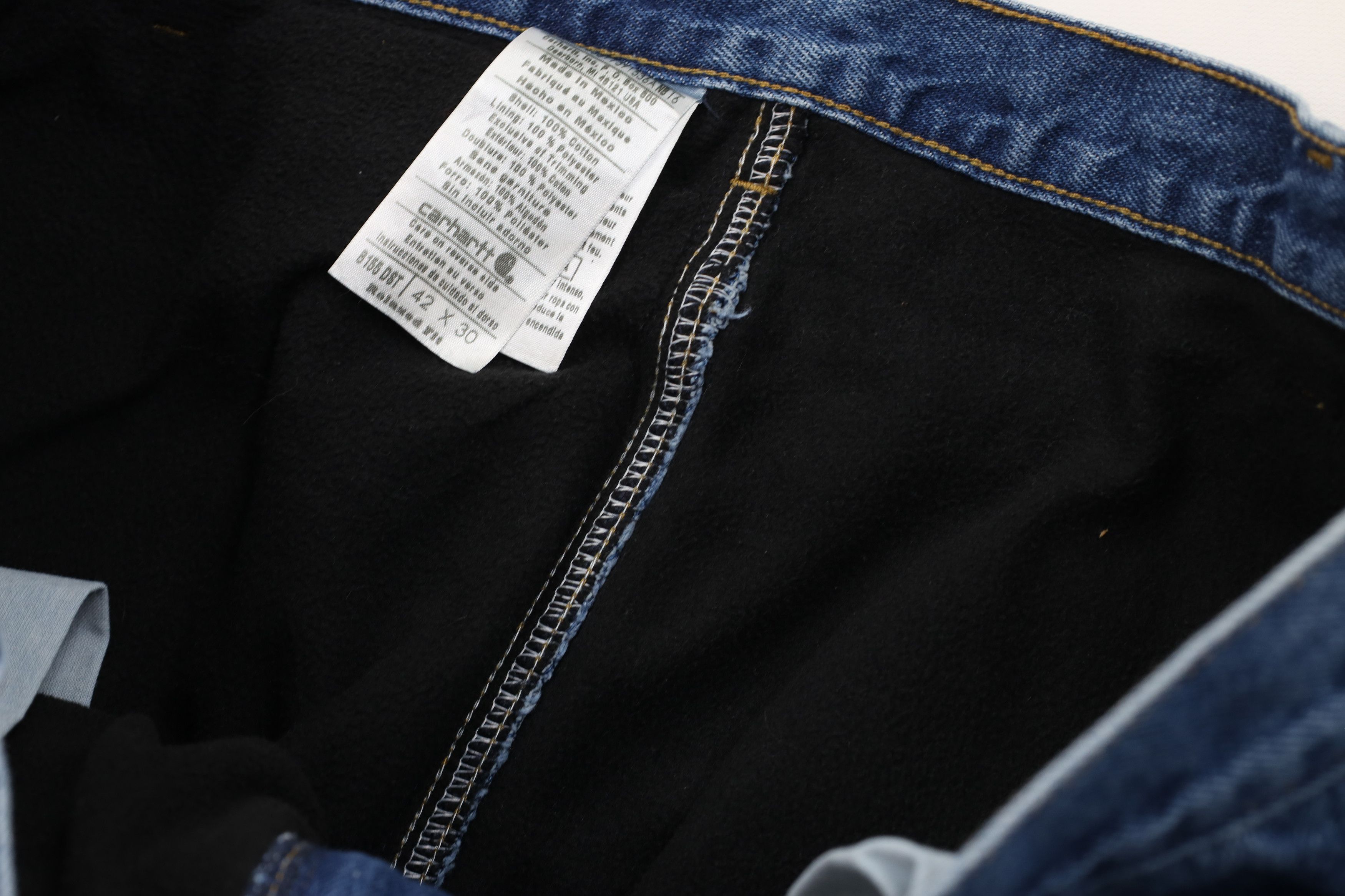 Carhartt Vintage Carhartt Fit Fleece Lined Wide Leg Denim Jeans Size US 42 / EU 58 - 10 Thumbnail