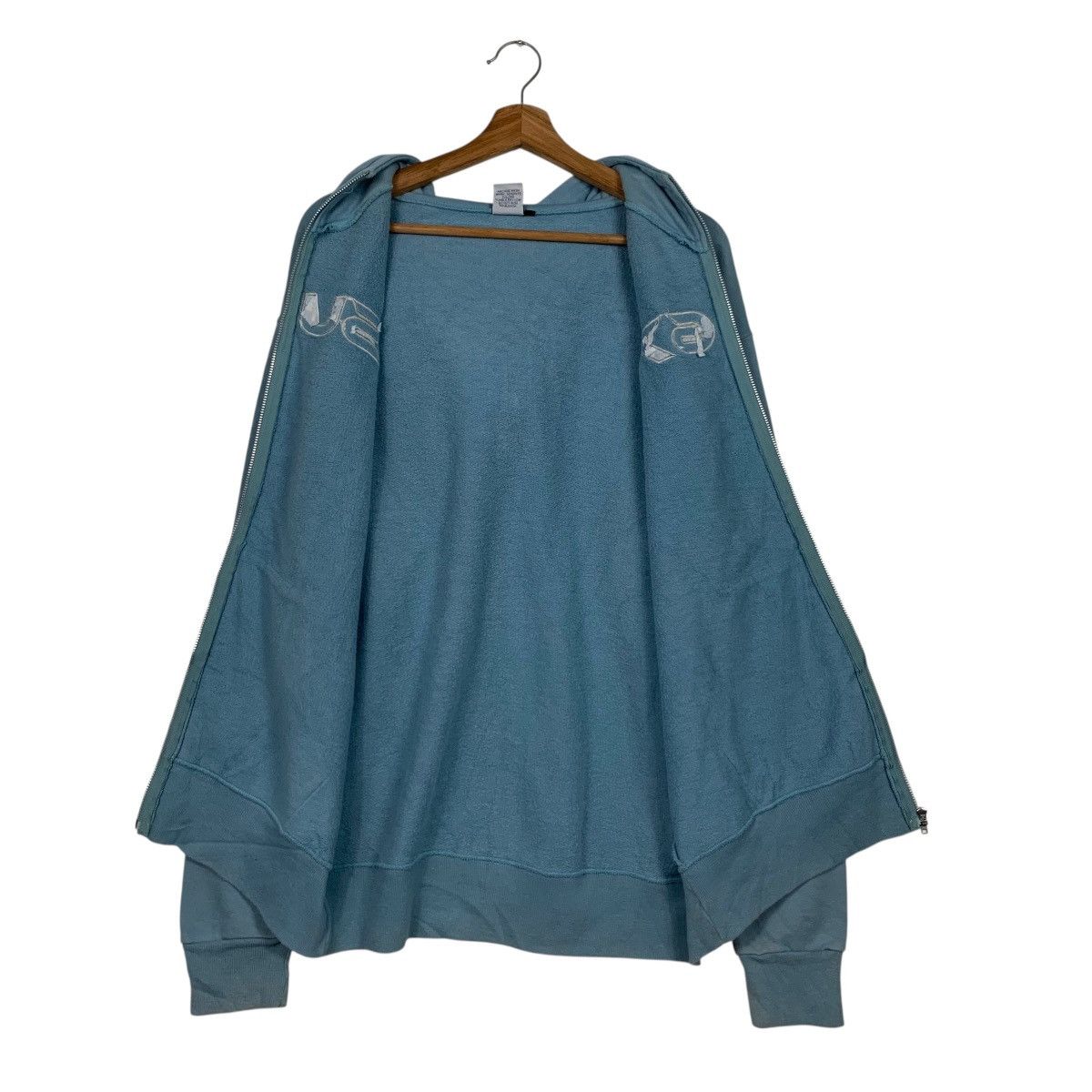 Japanese Brand NSU 678 Big Logo Zipper Hoodie Sweatshirt #3585-C164 Size US L / EU 52-54 / 3 - 10 Thumbnail