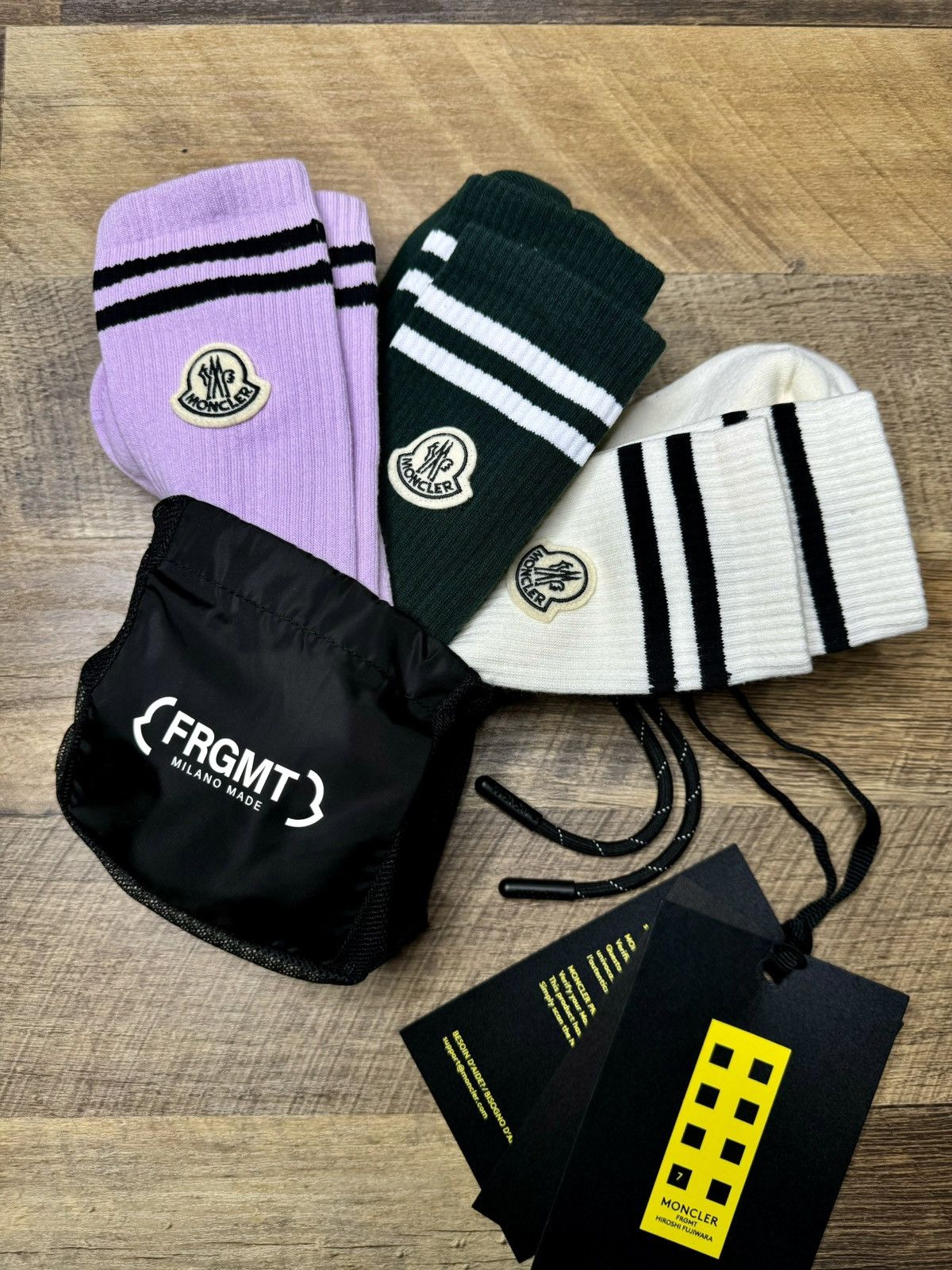 Fragment Design × Moncler Moncler Genius Fragment FRGMT high socks 3 Pack Size ONE SIZE - 1 Thumbnail