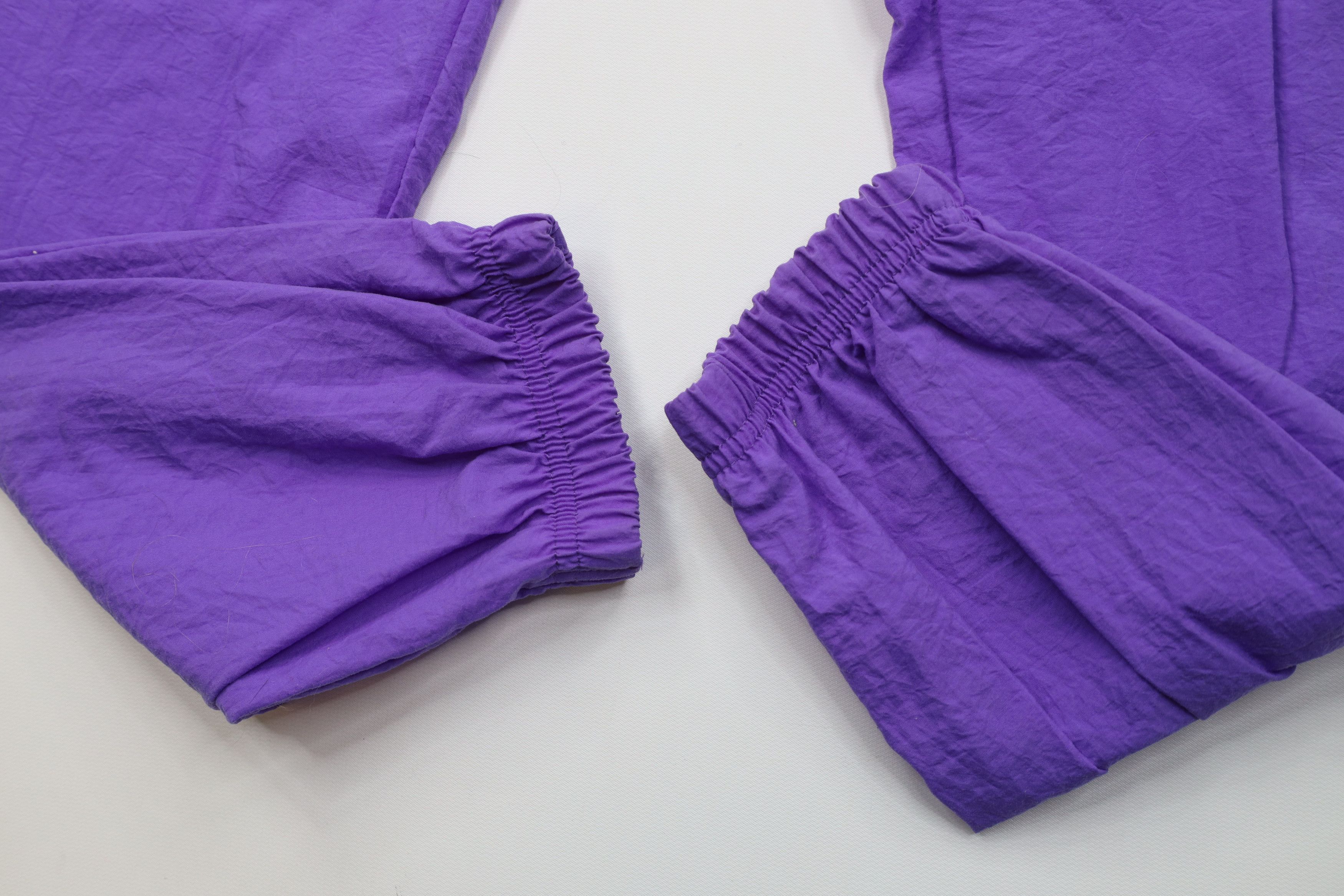 Vintage Vintage 90s Streetwear Windbreaker Joggers Pants Purple Size 26" / US 2 / IT 38 - 6 Thumbnail