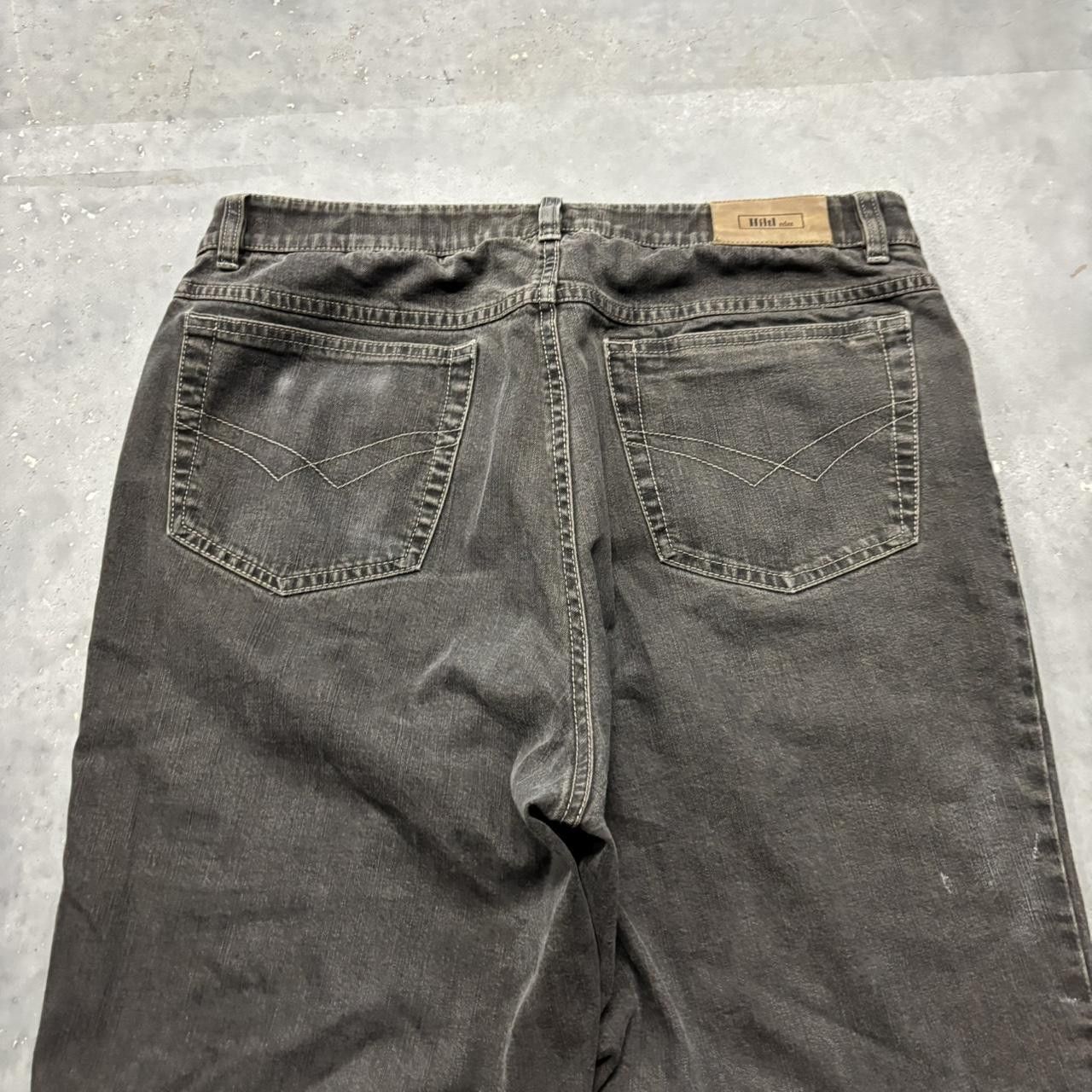 Japanese Brand × Vintage Crazy Vintage Y2K/2000s Grunge Faded Black Denim Jeans! Size US 32 / EU 48 - 7 Thumbnail