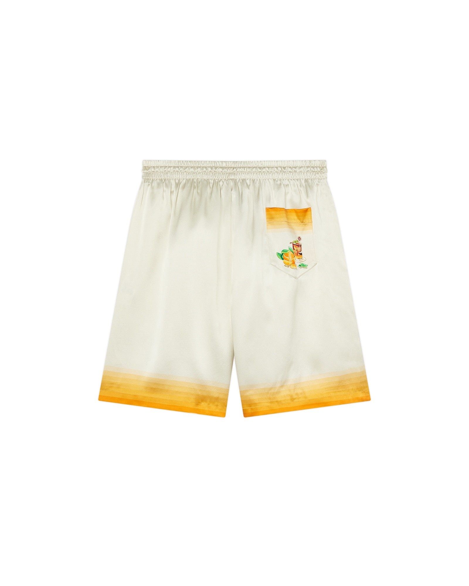 Casablanca o1mle0326 Drawstring Silk Shorts in White Size US 30 / EU 46 - 2 Thumbnail