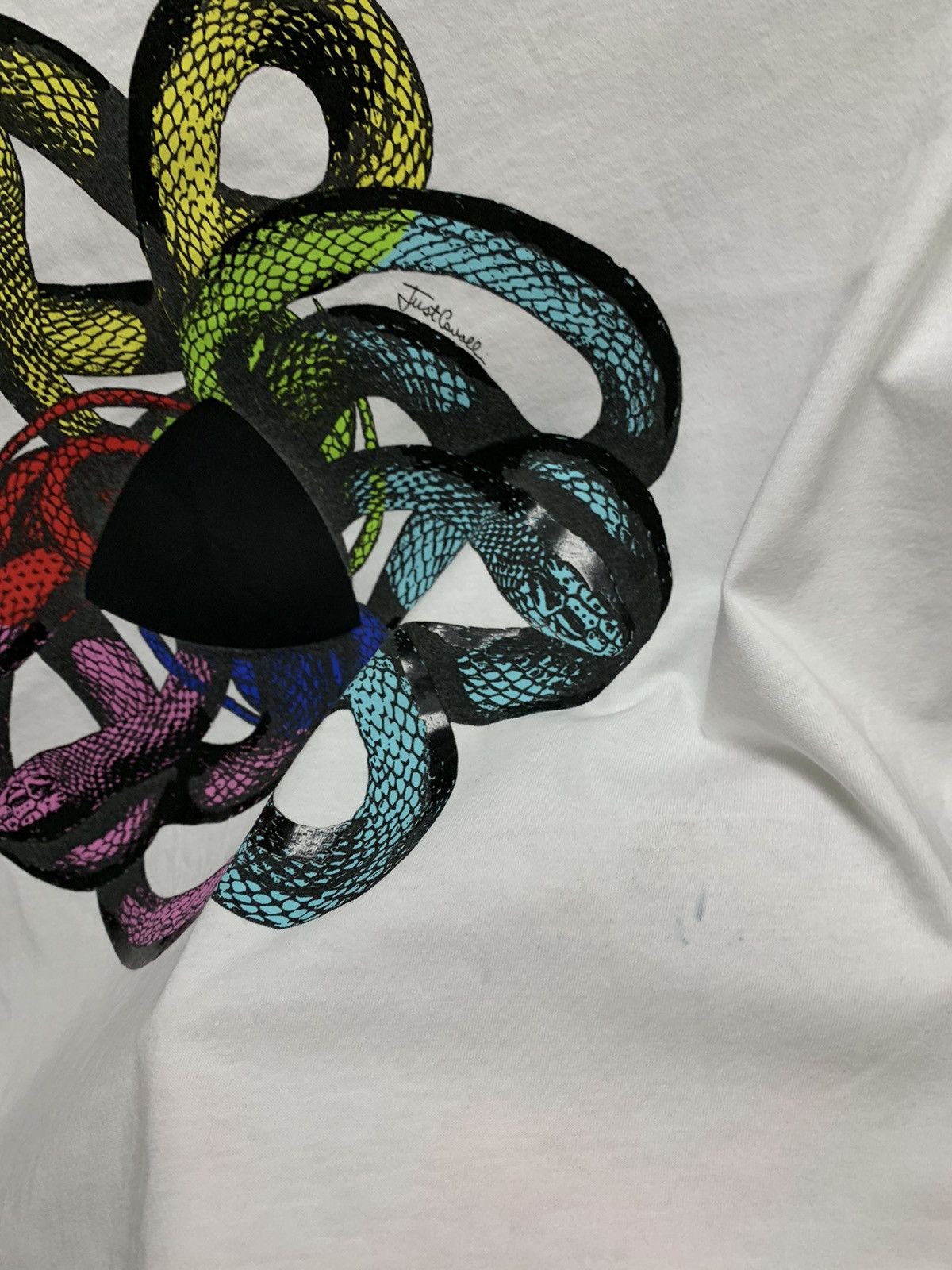 Just Cavalli Just cavalli big logo white t-shirt M sz Size US M / EU 48-50 / 2 - 5 Thumbnail