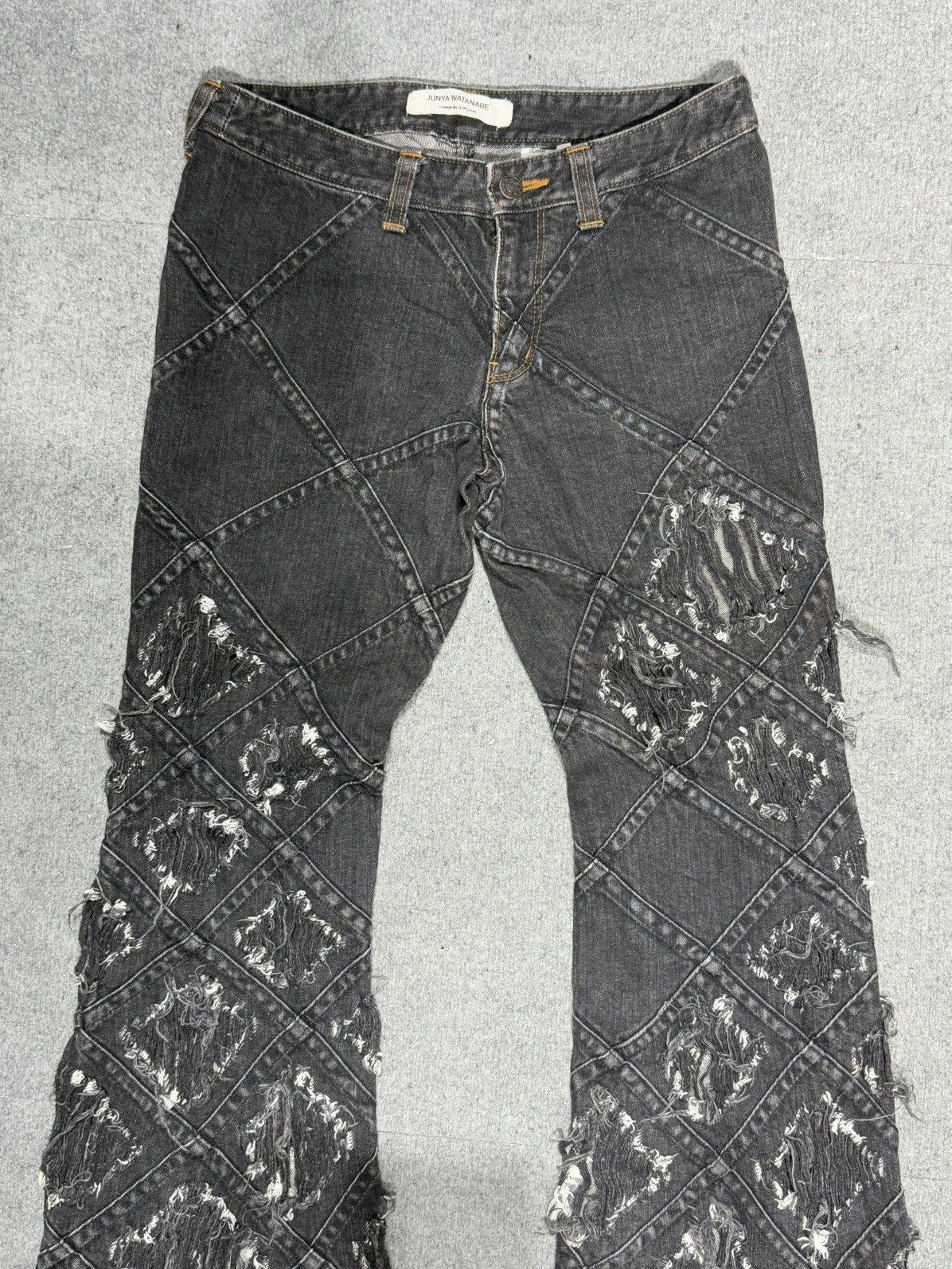 Comme des Garcons × Junya Watanabe FW2002 Junya Watanabe - Comme des Garcons -Flared Distressed Size US 29 - 5 Thumbnail