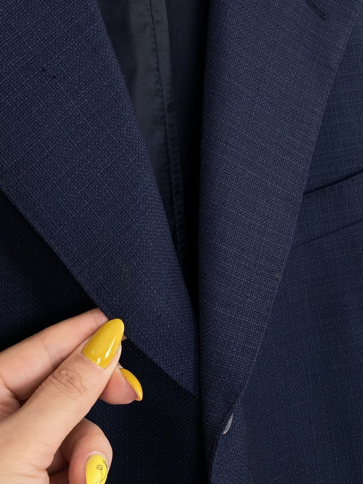 Designer Canali Pure Wool Two Buttons Blazer Jacket Men’s 56 Blue Size 54R - 3 Thumbnail