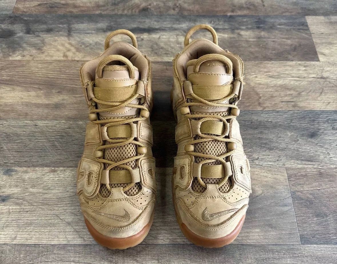 Nike Air More Uptempo GS Flax Size US 5.5 / EU 38 - 4 Thumbnail