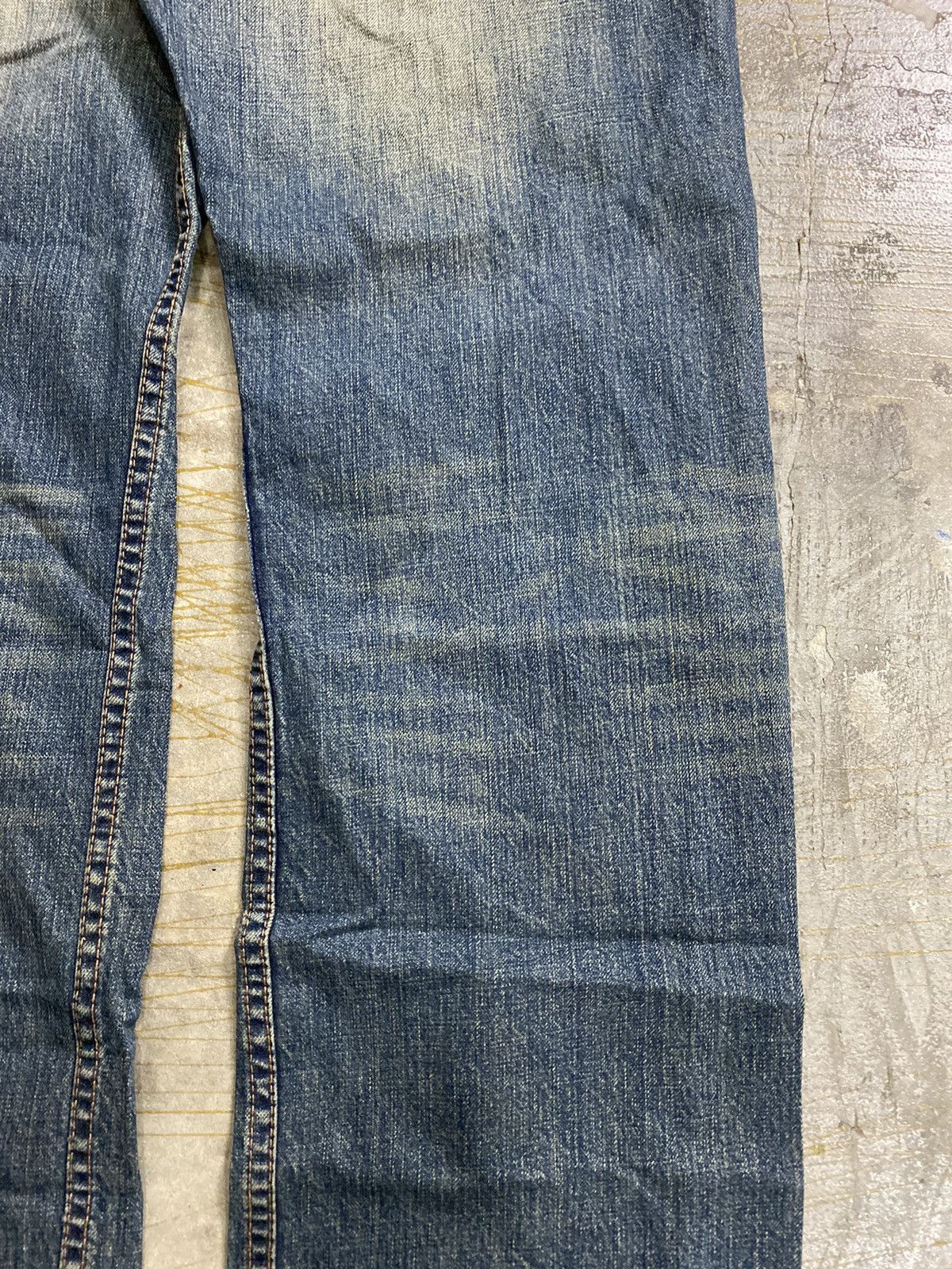 Takeo Kikuchi 1990s Japan Motive patch distressed light denim Size US 32 / EU 48 - 20 Thumbnail