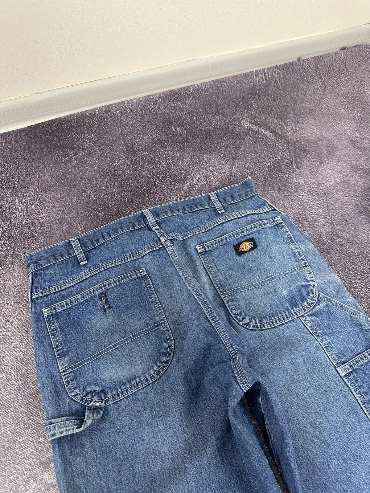 Dickies × Vintage Vintage Dickies Faded Blue Denim Skate Hype Baggy Jeans Size US 36 / EU 52 - 5 Thumbnail