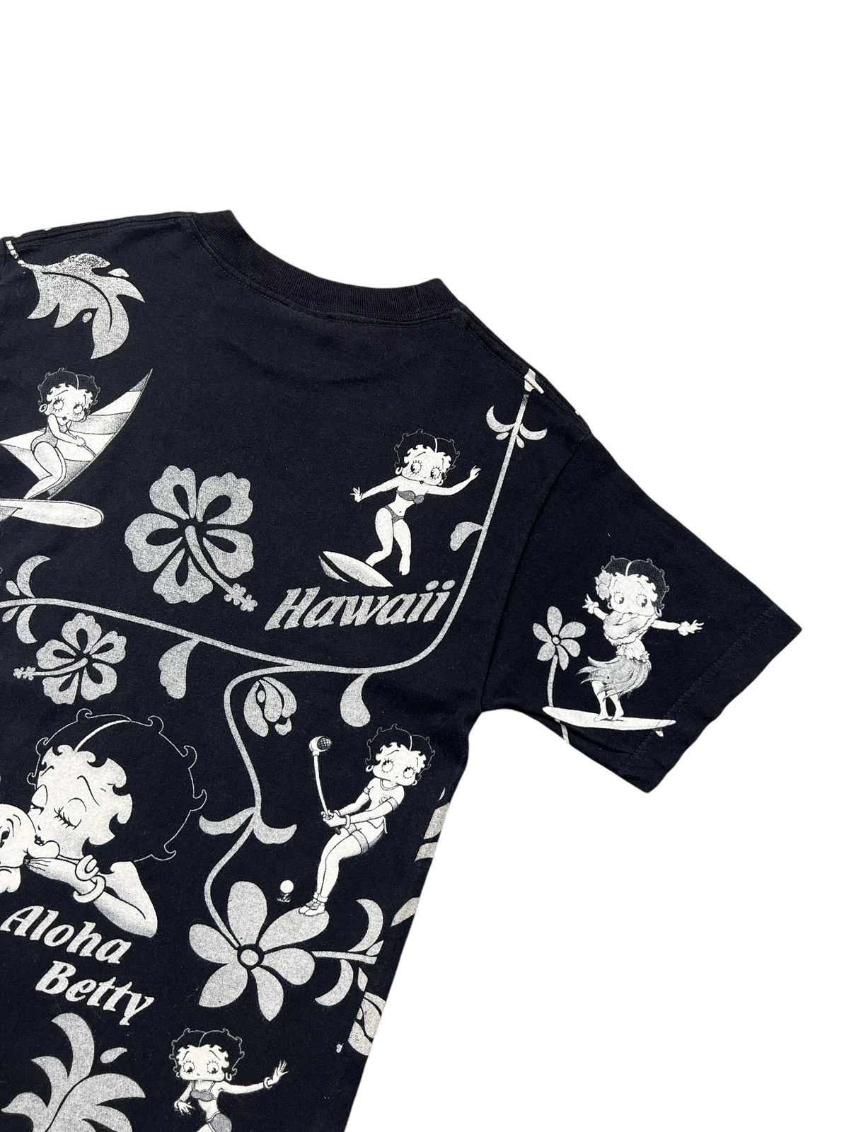 Cartoon Network × Vintage Vintage 1998 Betty Boop Hawaii All-Over Print Tshirt Size US S / EU 44-46 / 1 - 9 Thumbnail