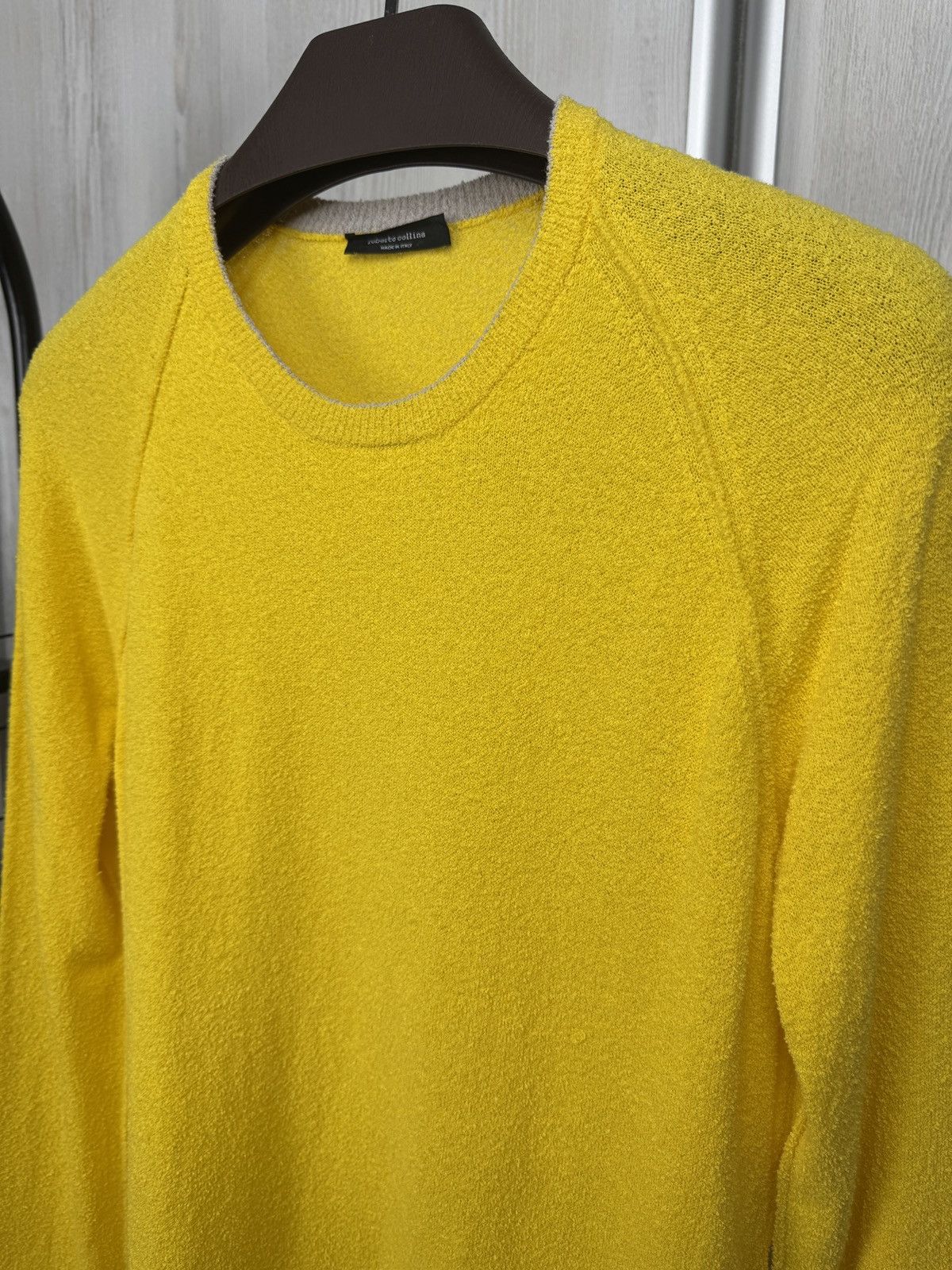 Roberto Collina Roberto Collina Towel style cotton fibre yellow sweatshirt Size US M / EU 48-50 / 2 - 6 Thumbnail