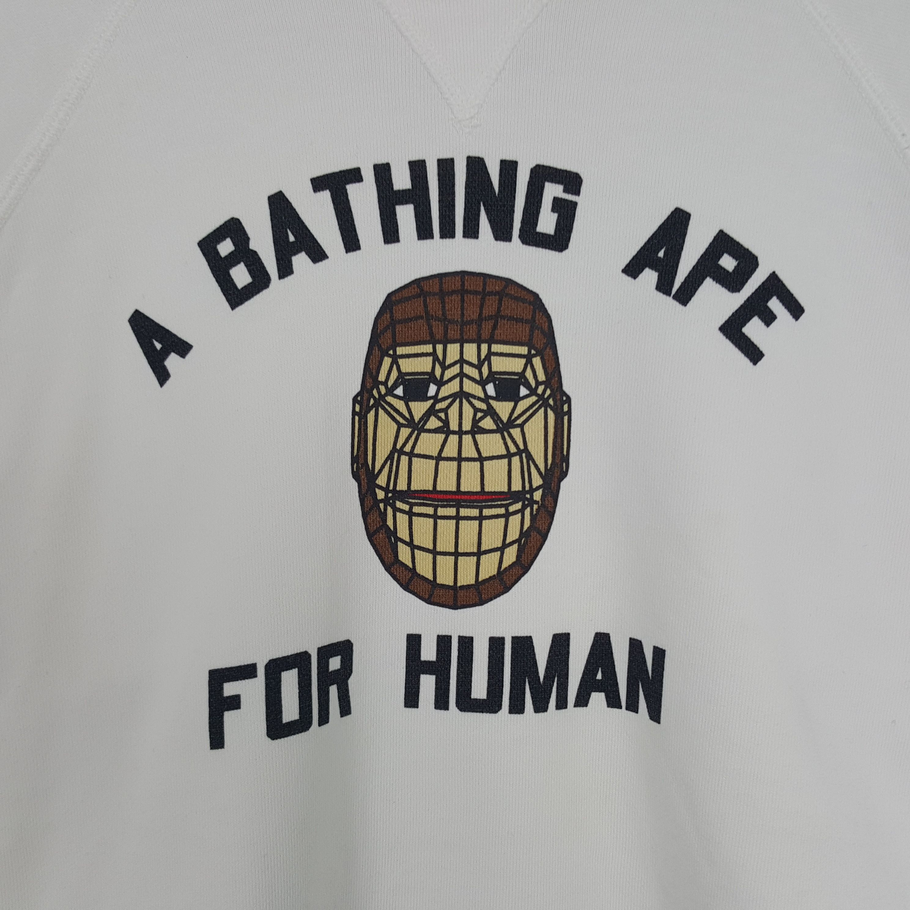 Bape × Vintage Vintage A Bathing Ape For Human Sweatshirt Size US L / EU 52-54 / 3 - 2 Thumbnail