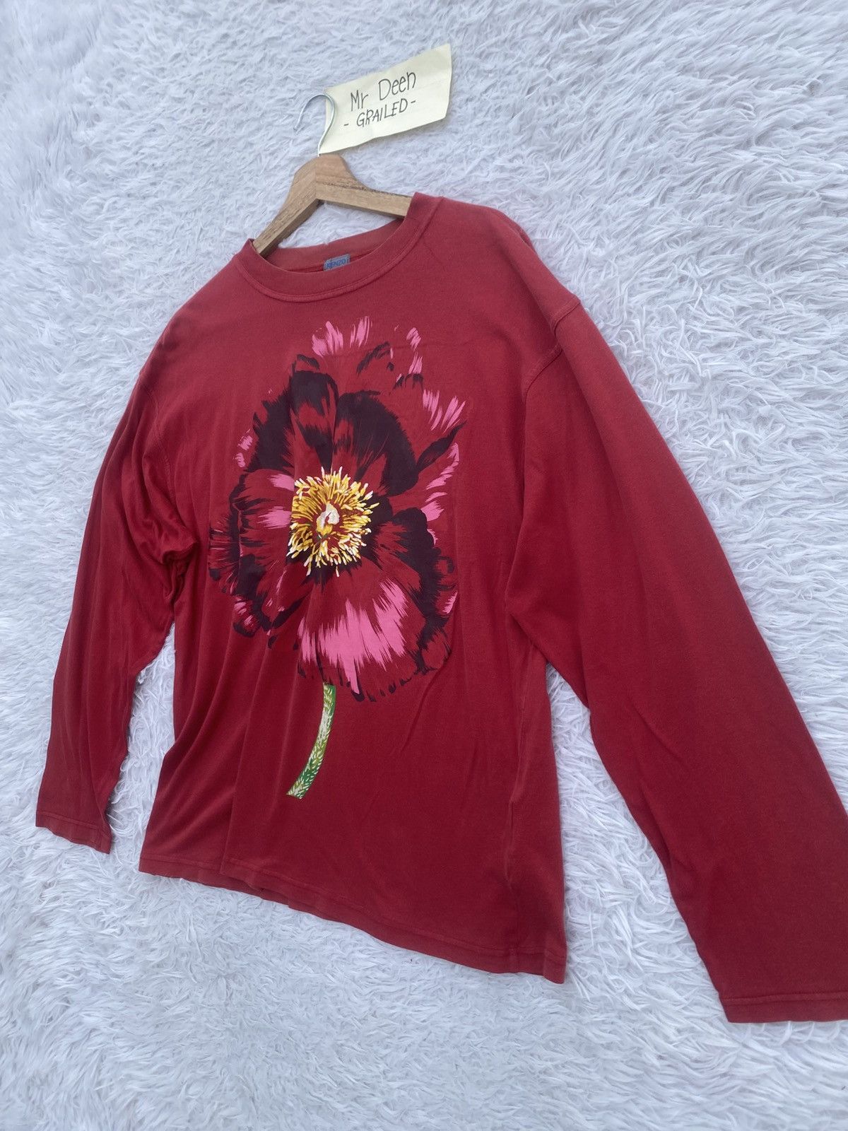 Kenzo Rare Vintage KENZO Floral Print Longsleeve Shirt Size US M / EU 48-50 / 2 - 4 Thumbnail