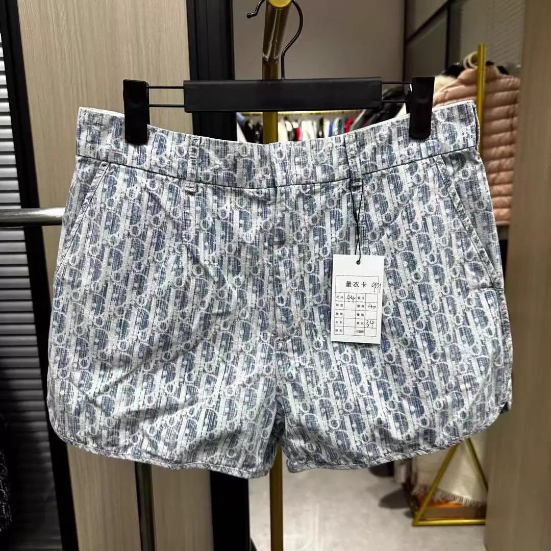 Dior Blue Patterned Casual Shorts Size 28 Size US 28 / EU 44 - 1 Thumbnail