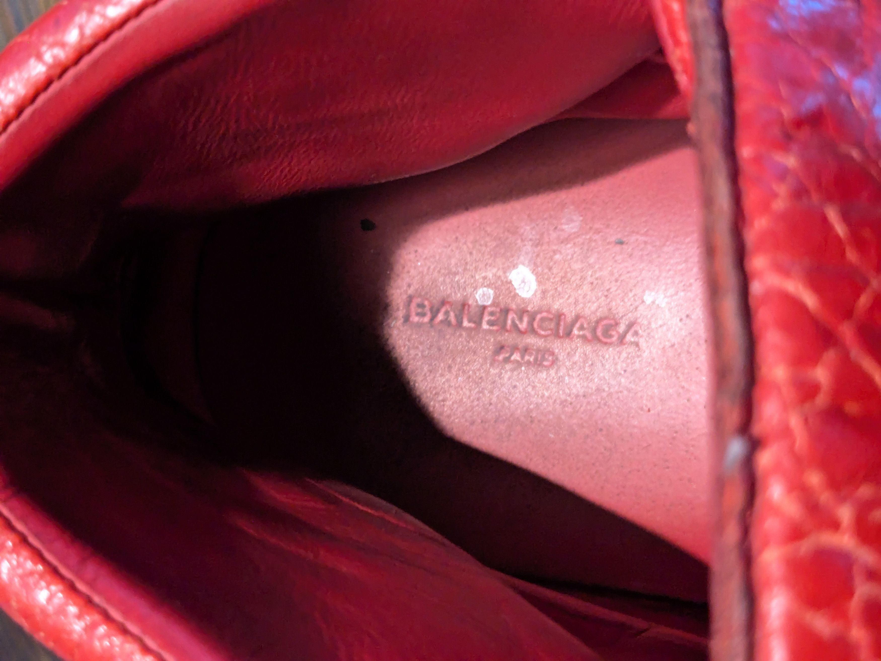 Balenciaga Balenciaga Arena Red 11 Leather High Tops Size US 11 / EU 44 - 5 Thumbnail