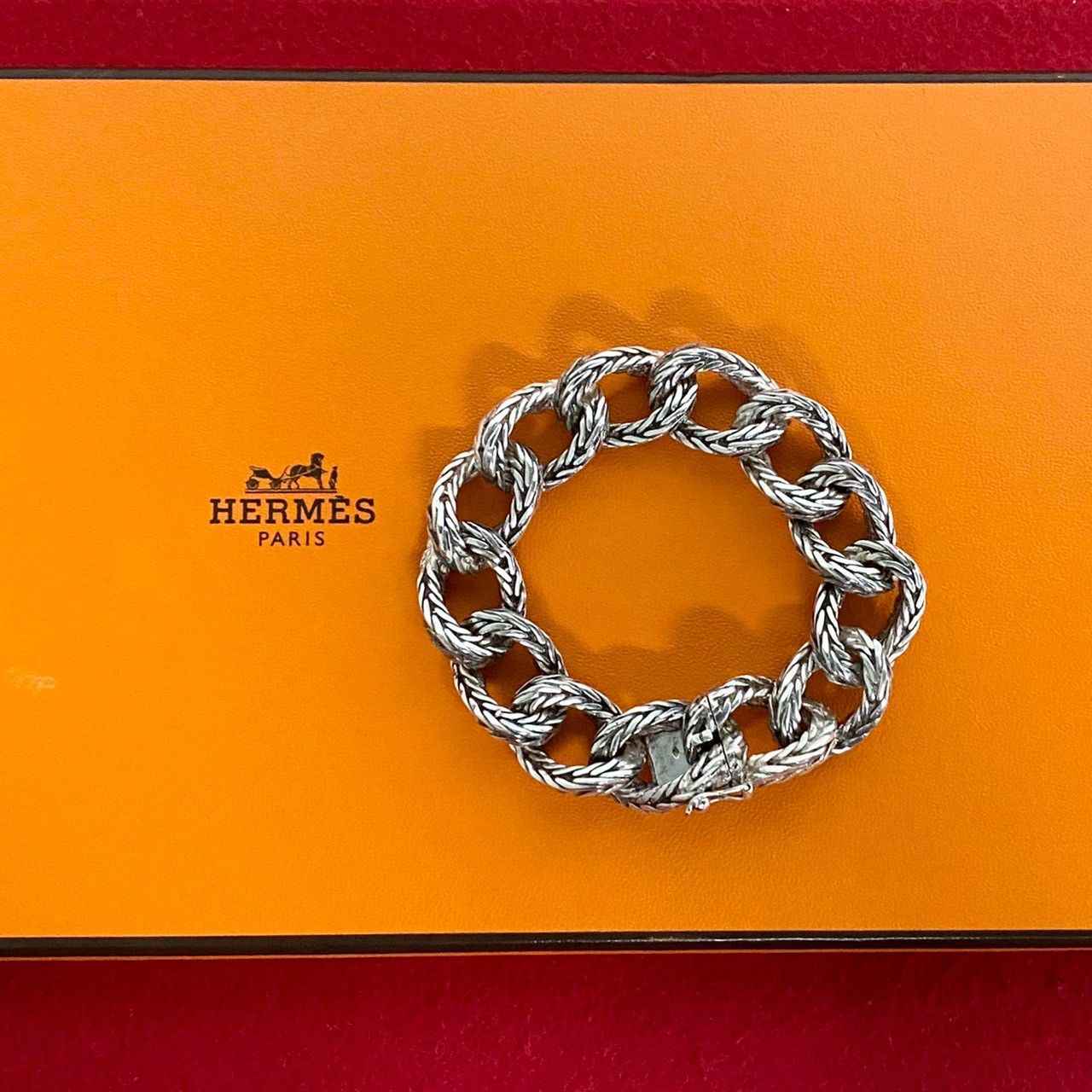 Hermes Hermes Hermes Vendome Silver Bracelet Metal Bracelet Size ONE SIZE - 1 Thumbnail
