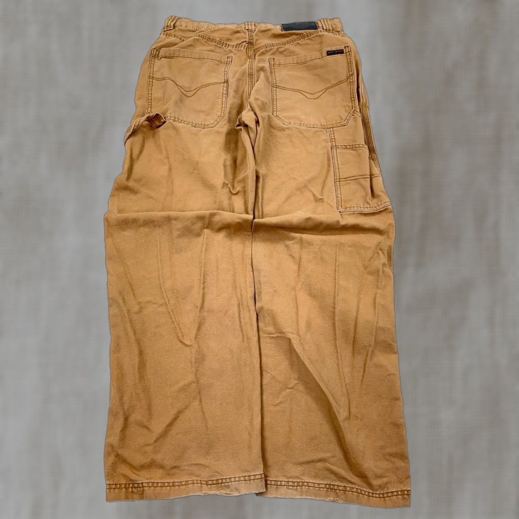 Harley Davidson VINTAGE Harley-Davidson Carpenter Pants Men 32x32 Brown Canvas Workwear Casual 90s/2000s Mens Brown 32x32 Carpent er Pants Size US 32 / EU 48 - 1 Thumbnail