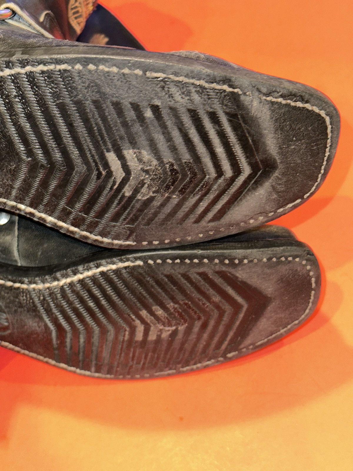 Harley Davidson Harley Davidson Black Leather Square Toe Eagle Boot Men 8.5 Size US 8.5 / EU 41-42 - 9 Thumbnail