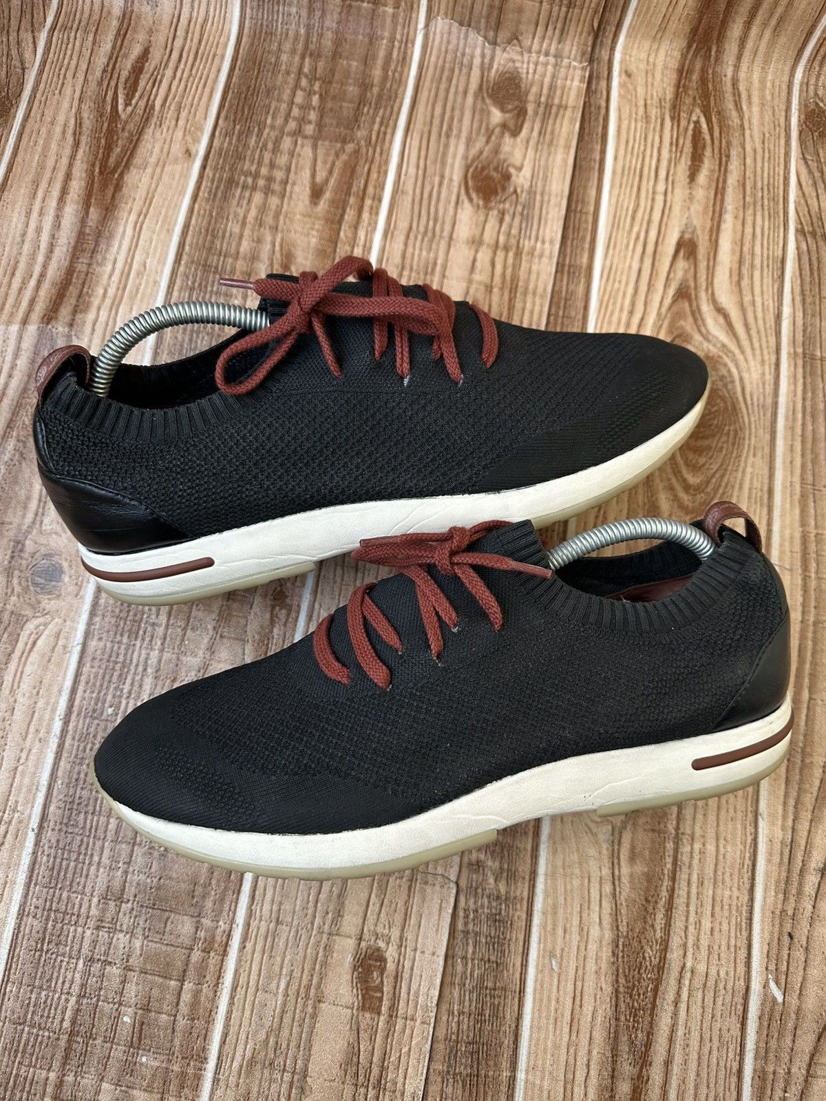 Loro Piana Loro Piana 360 LP Flexy Walk Black Sneaks Size US 11 / EU 44 - 10 Thumbnail
