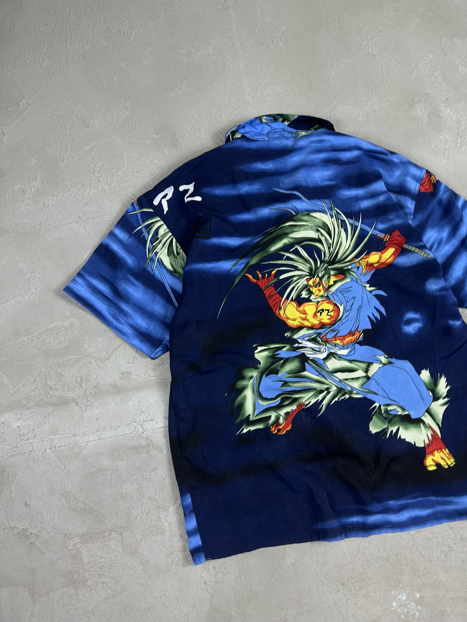 Japanese Brand Crazy Vintage Y2k Japanese Samurai Button Up Shirt Size US M / EU 48-50 / 2 - 10 Thumbnail