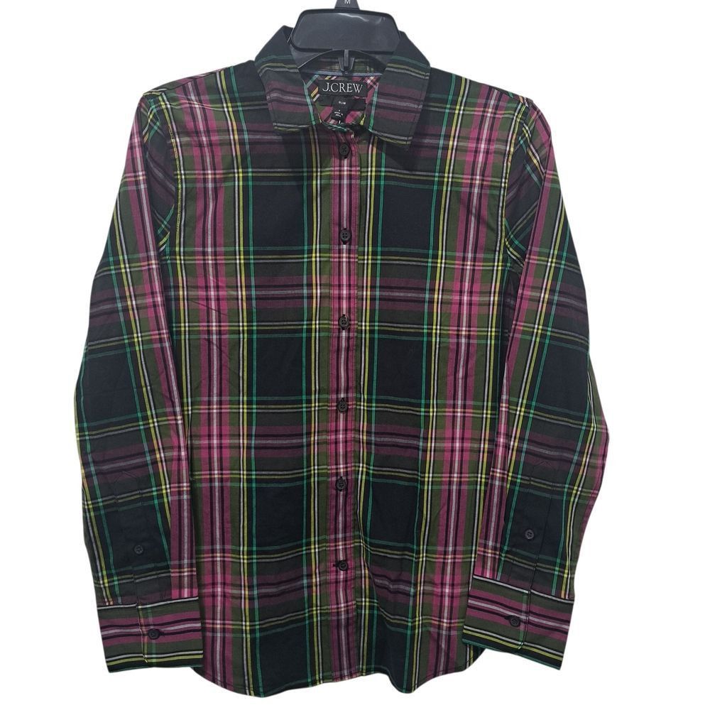 J.Crew J.Crew Slim Fit Stewart Tartan Western Cowgirl Pink Multi Co Size S / US 4 / IT 40 - 2 Thumbnail