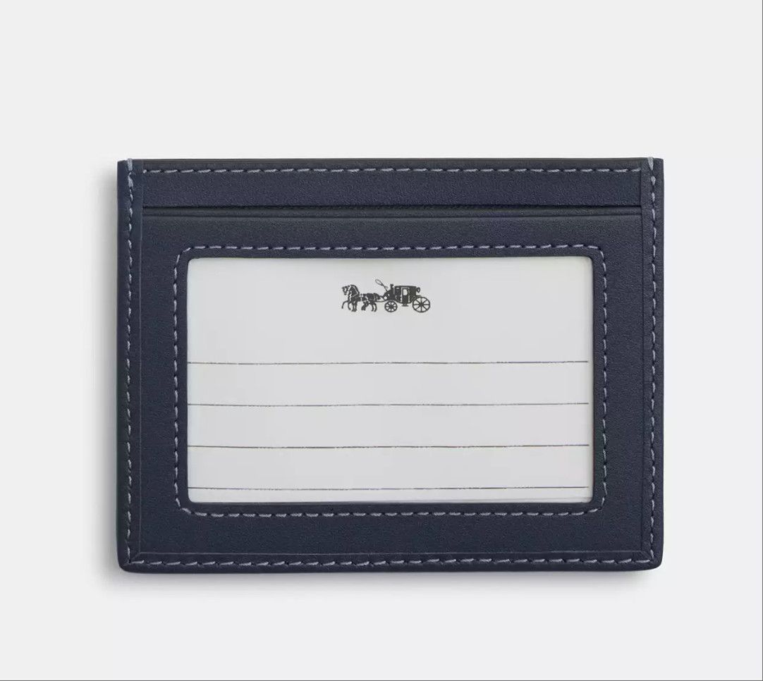 Coach Slim Id Card Case In Signature Denim CDF46 Size ONE SIZE - 6 Thumbnail