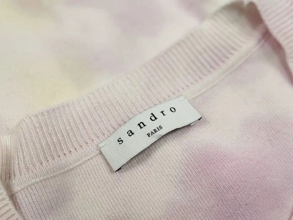 Sandro Sandro x Smiley Tie Dye Multicolor stretch Sweater Smiley Size L / US 10 / IT 46 - 8 Thumbnail