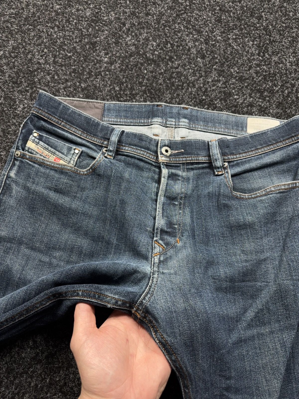 Diesel 00s Diesel Tepphar Slim Tapered Carrot Distressed Jeans W34 Size US 34 / EU 50 - 7 Thumbnail
